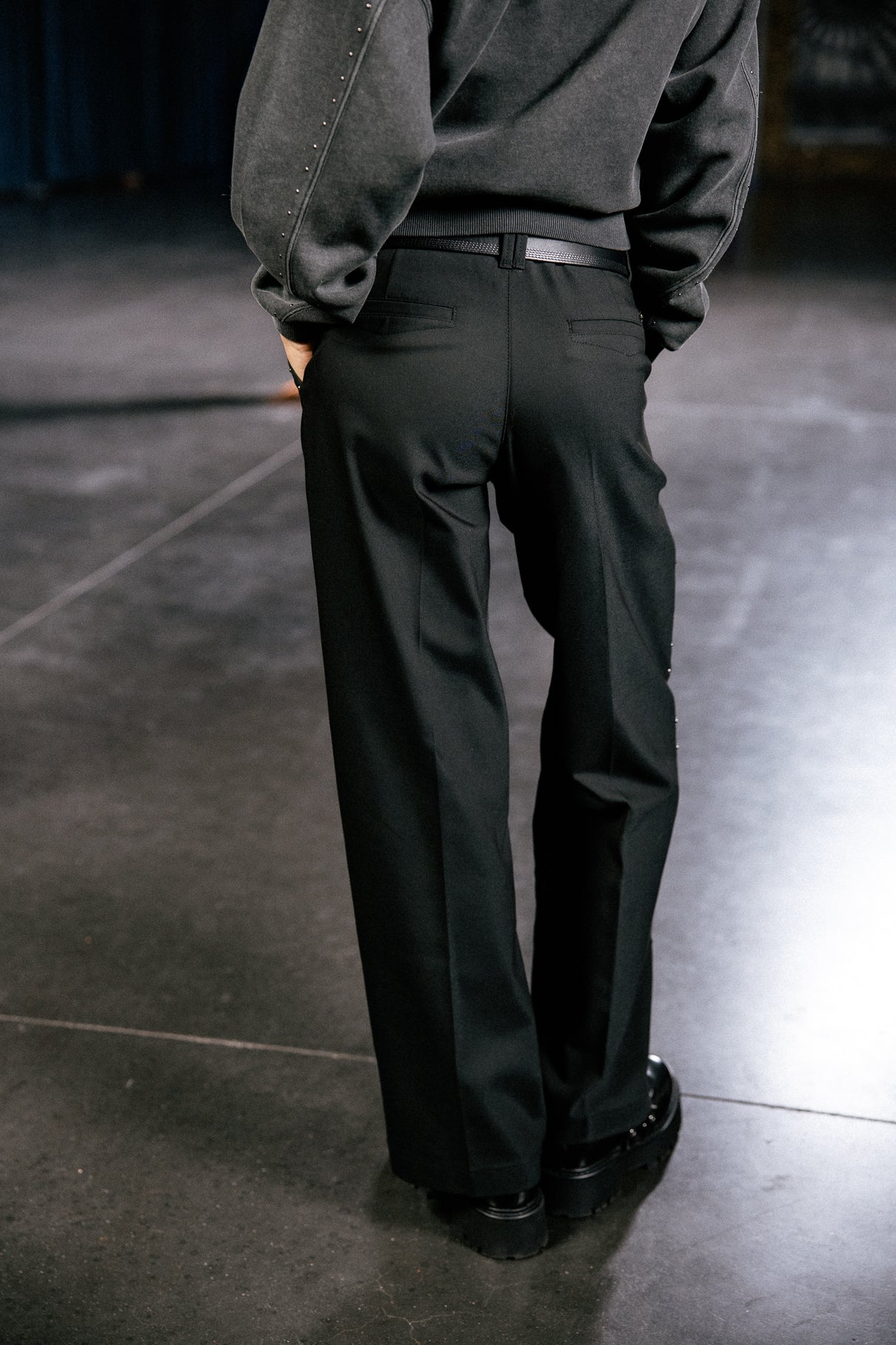 

Wide chino trousers Women Nickie Polyneo Studs black | Freeman T. Porter