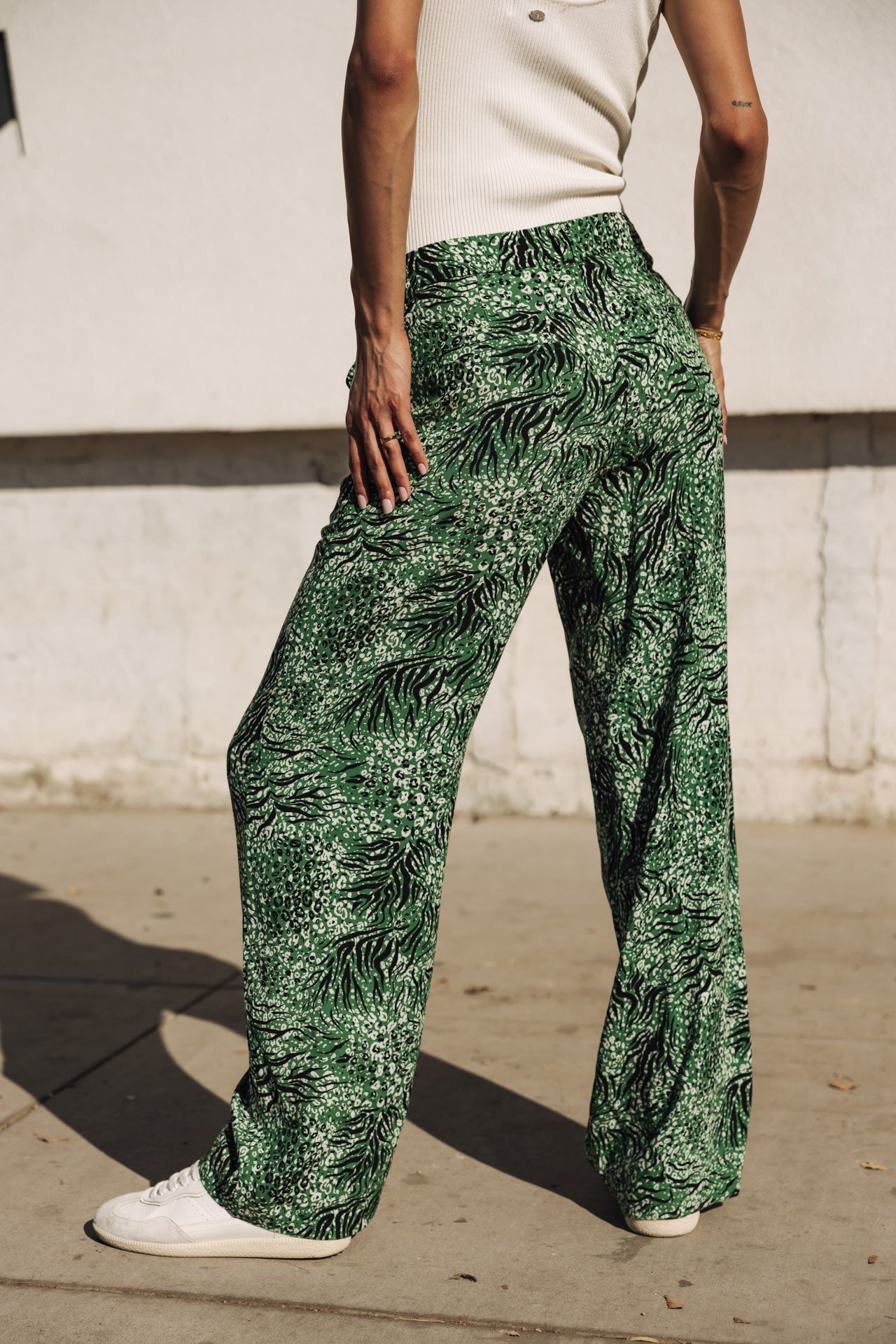 

Pantalon large Femme Nickie Rumba jolly green | Freeman T. Porter
