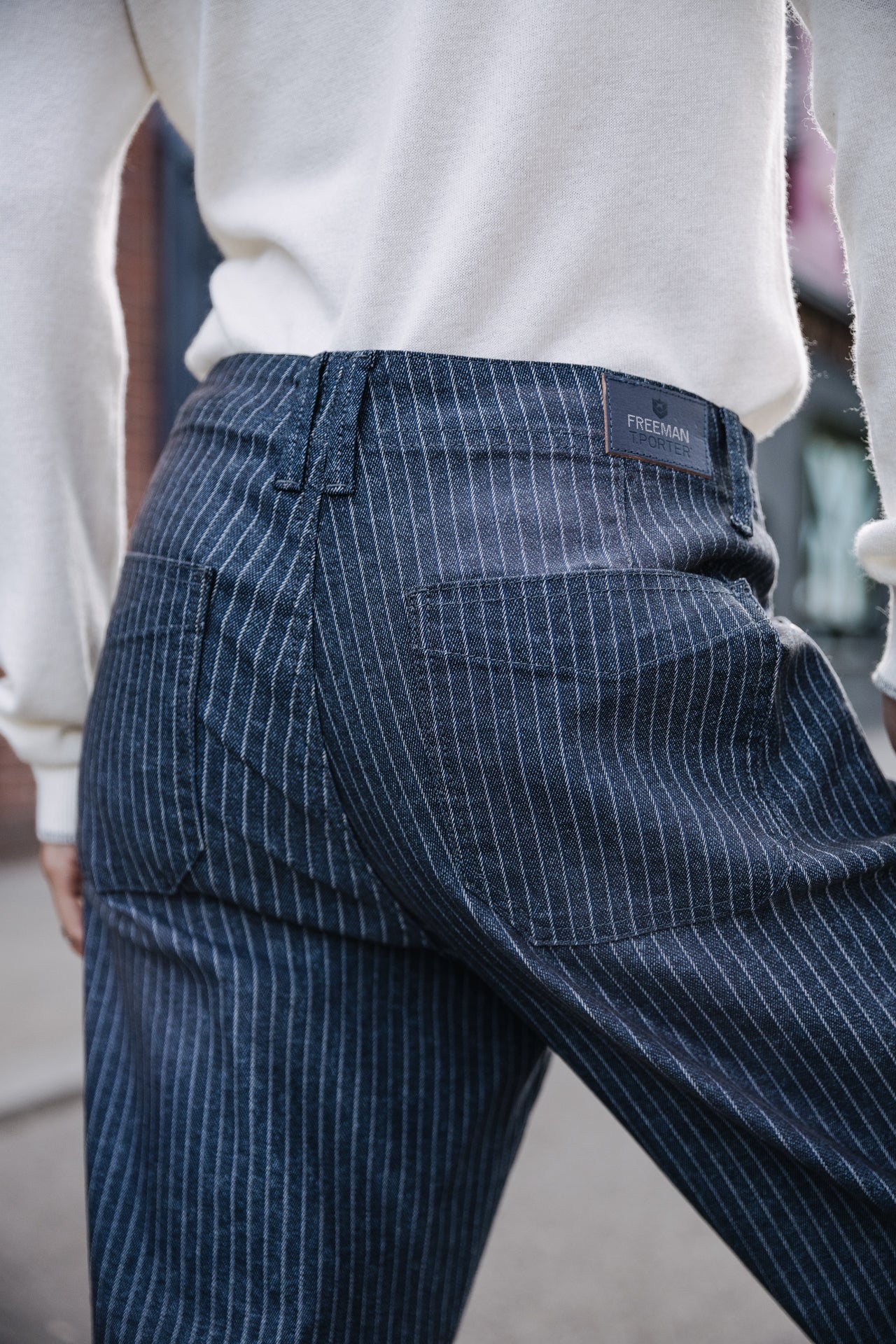 

Jeans boyfriend droit Femme Sloane bercato blue | Freeman T. Porter