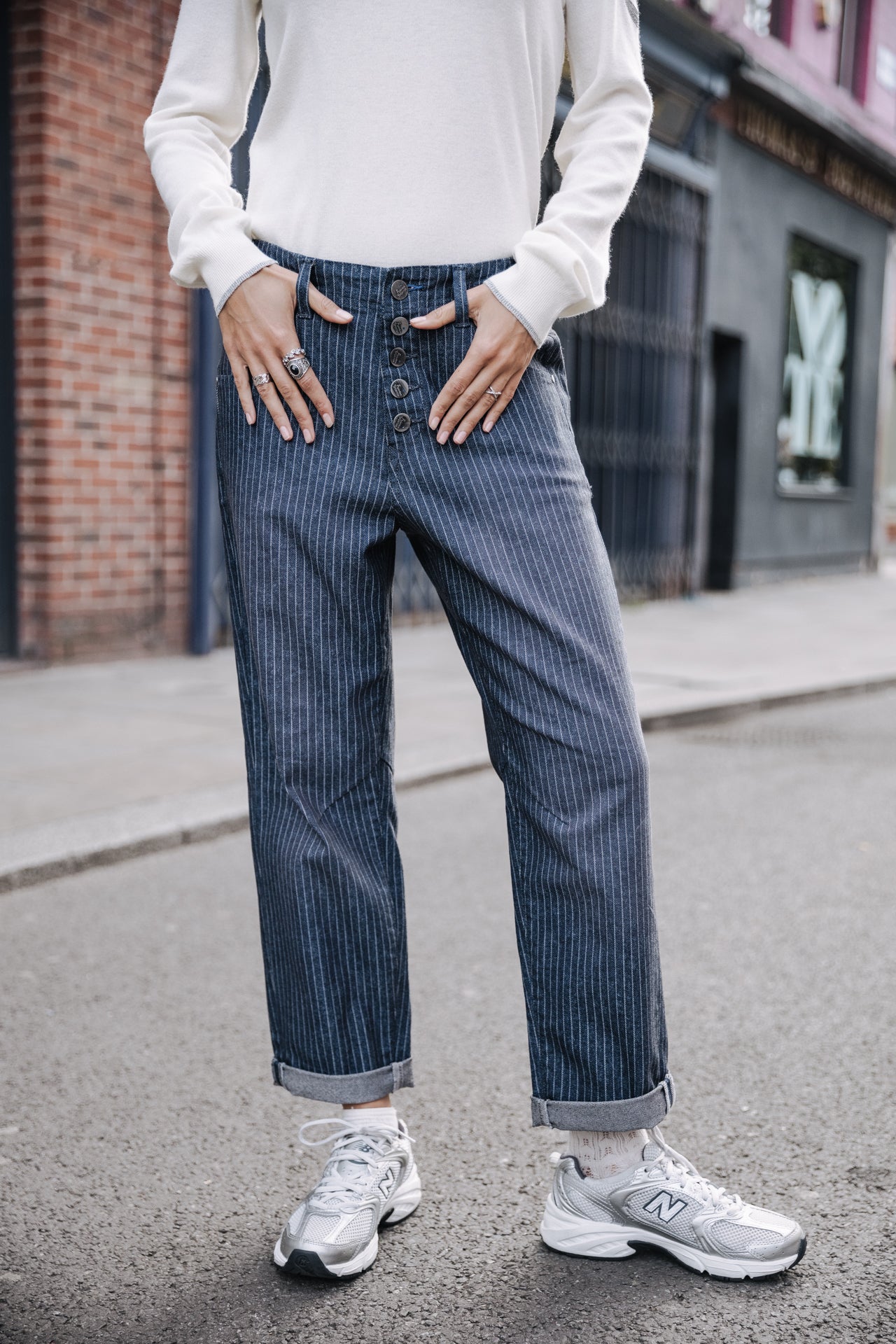 

Jeans boyfriend droit Femme Sloane bercato blue | Freeman T. Porter