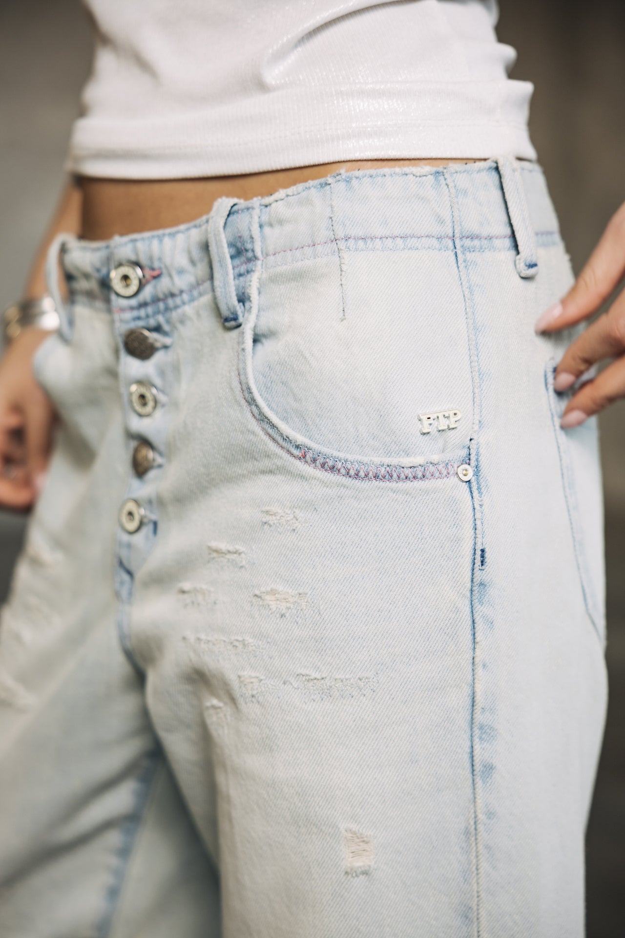 

Jeans boyfriend droit Femme Sloane scoop | Freeman T. Porter