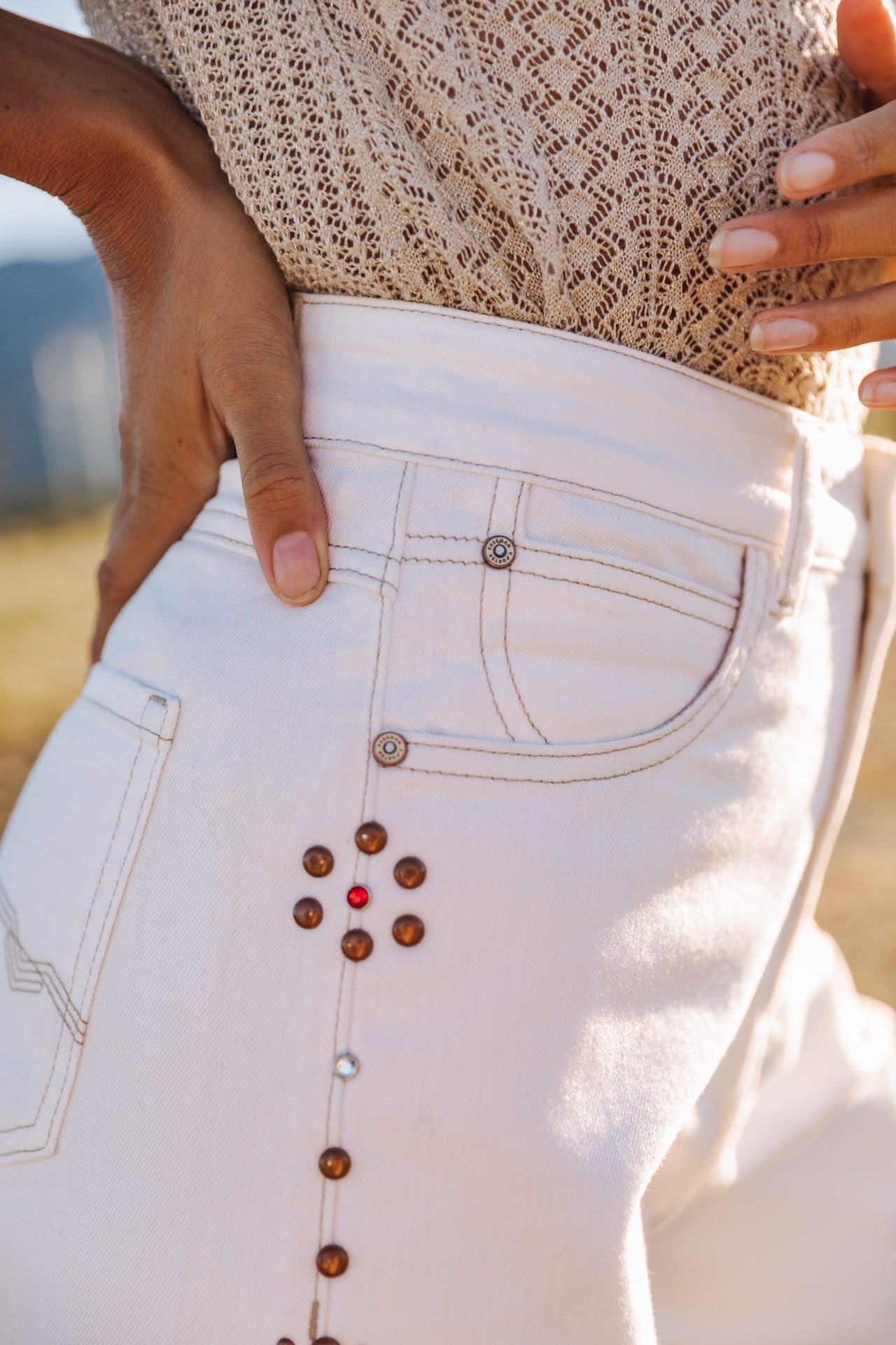 

Short loose Femme Judy Andalousia off white | Freeman T. Porter