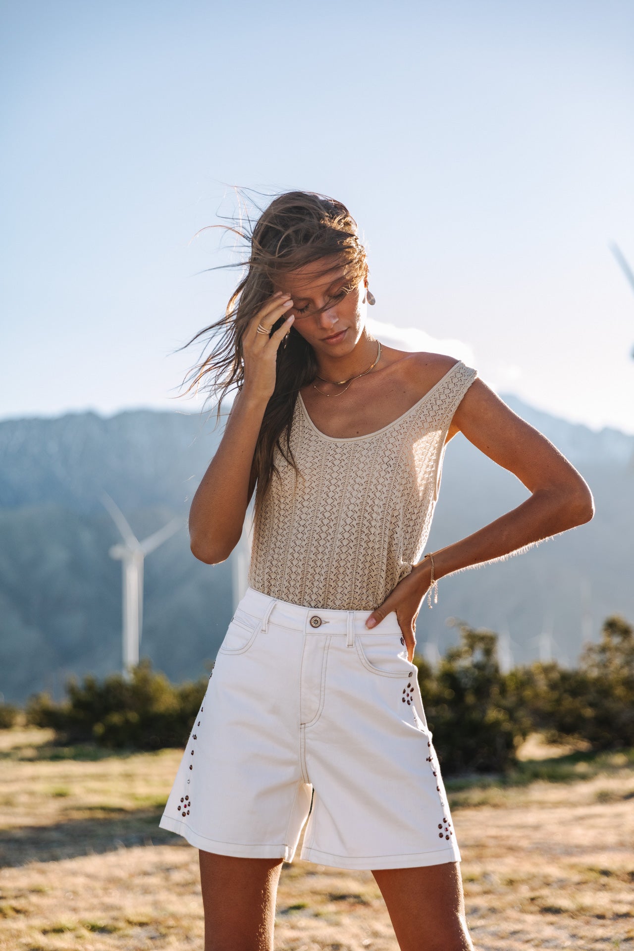 

Short loose Femme Judy Andalousia off white | Freeman T. Porter