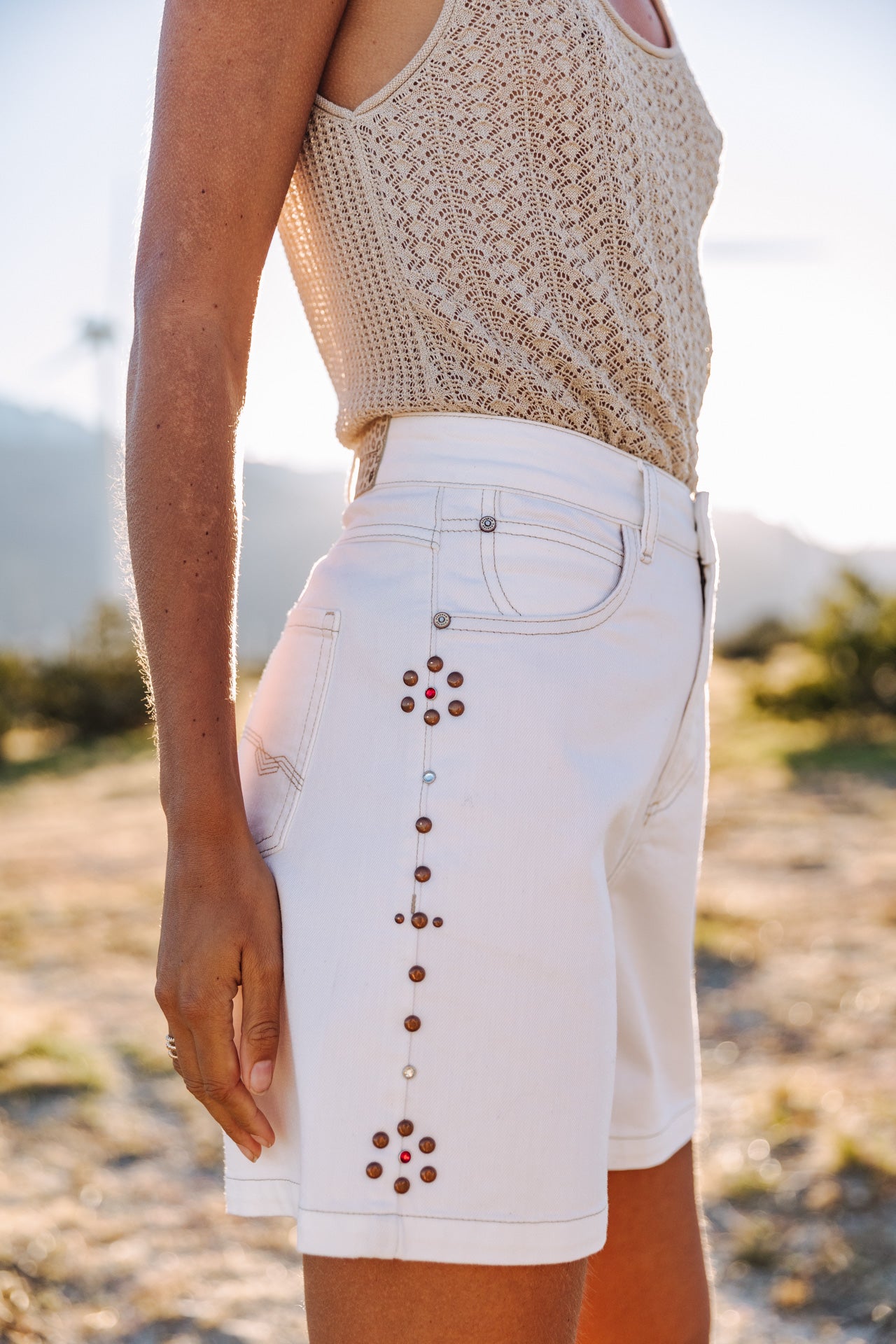 

Short loose Femme Judy Andalousia off white | Freeman T. Porter