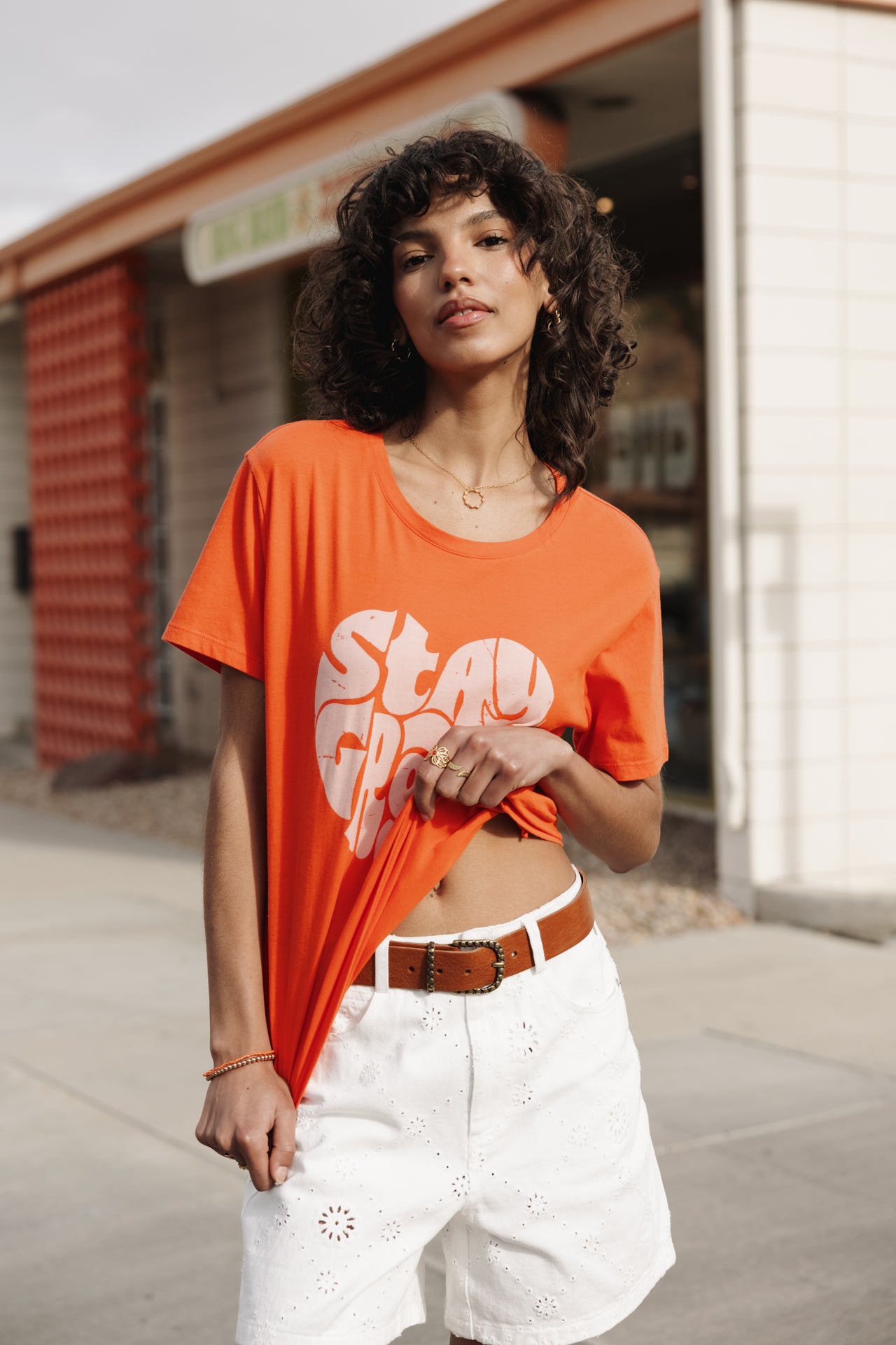 

Short loose Femme Judy Boheme bright white | Freeman T. Porter