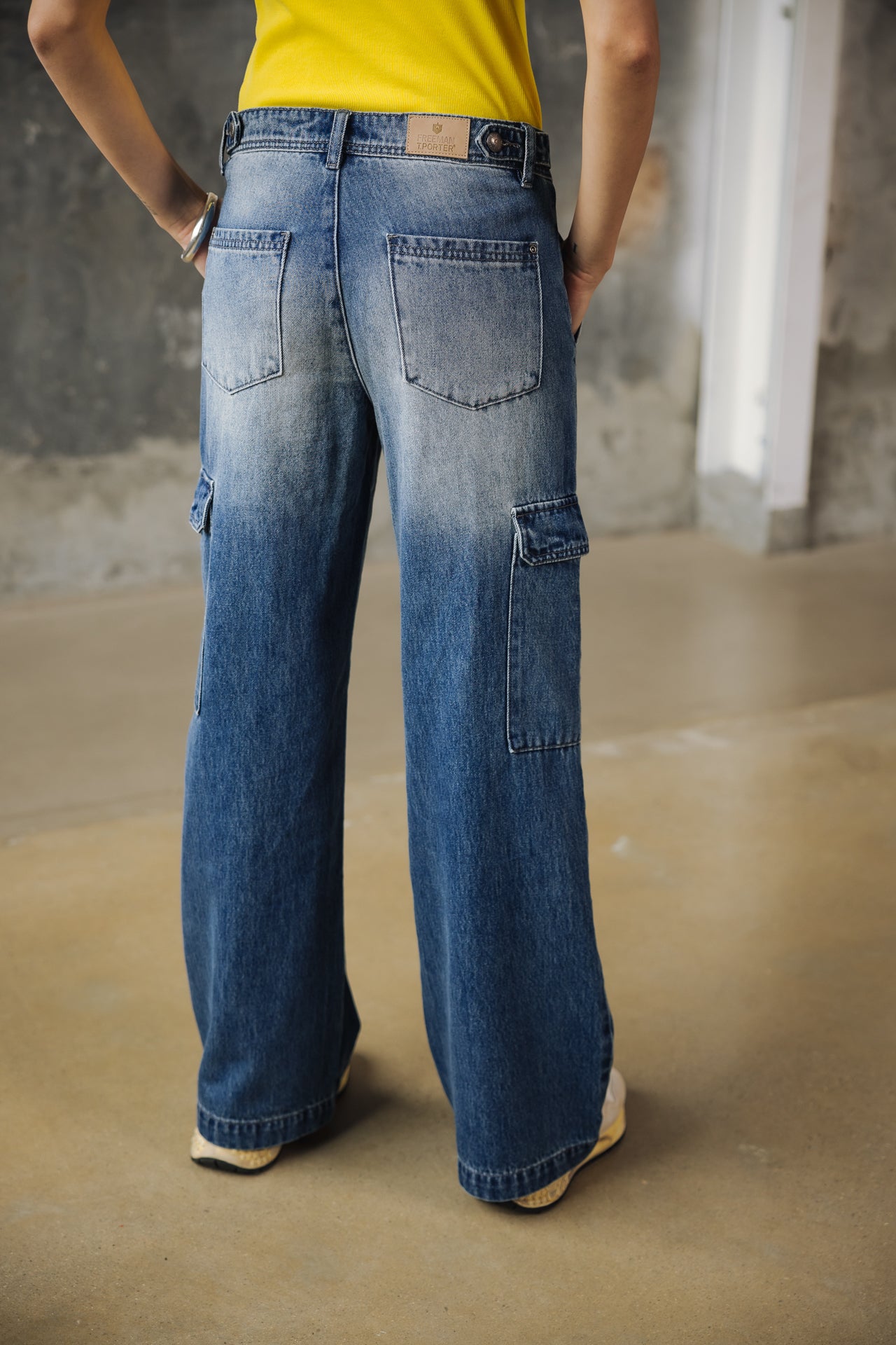 

Vaqueros cargo grandes Mujer Moxie Denim jeblo | Freeman T. Porter