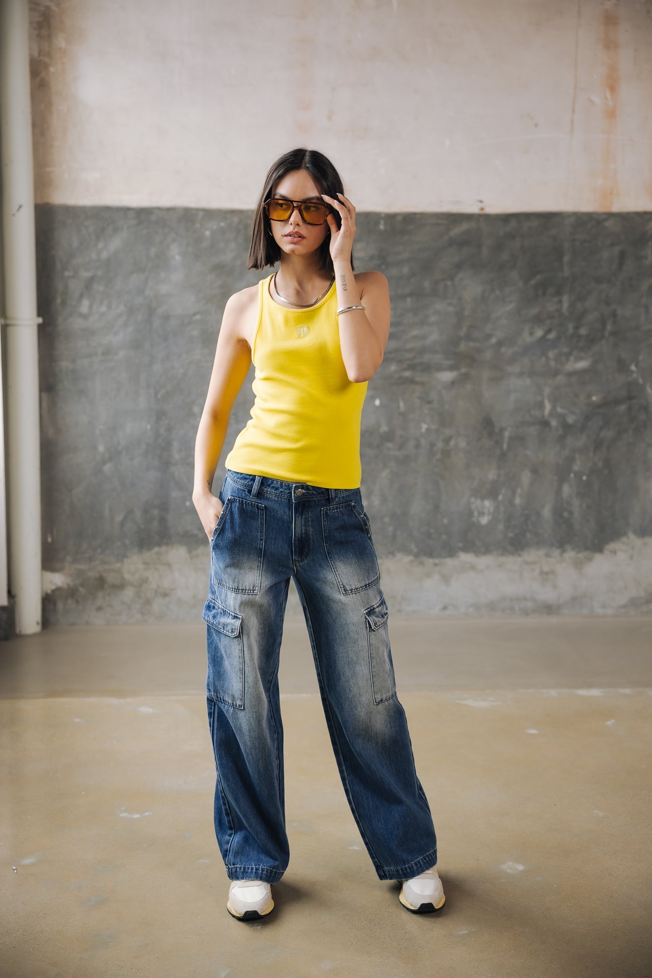 

Vaqueros cargo grandes Mujer Moxie Denim jeblo | Freeman T. Porter