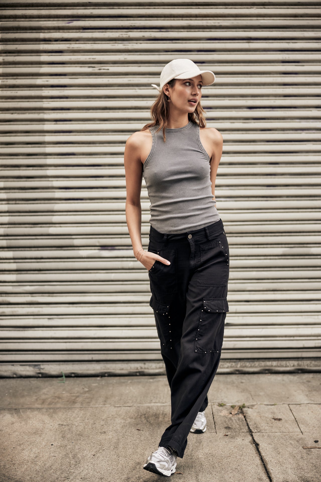 

Pantalón cargo ancho Mujer Moxie Jazz black | Freeman T. Porter