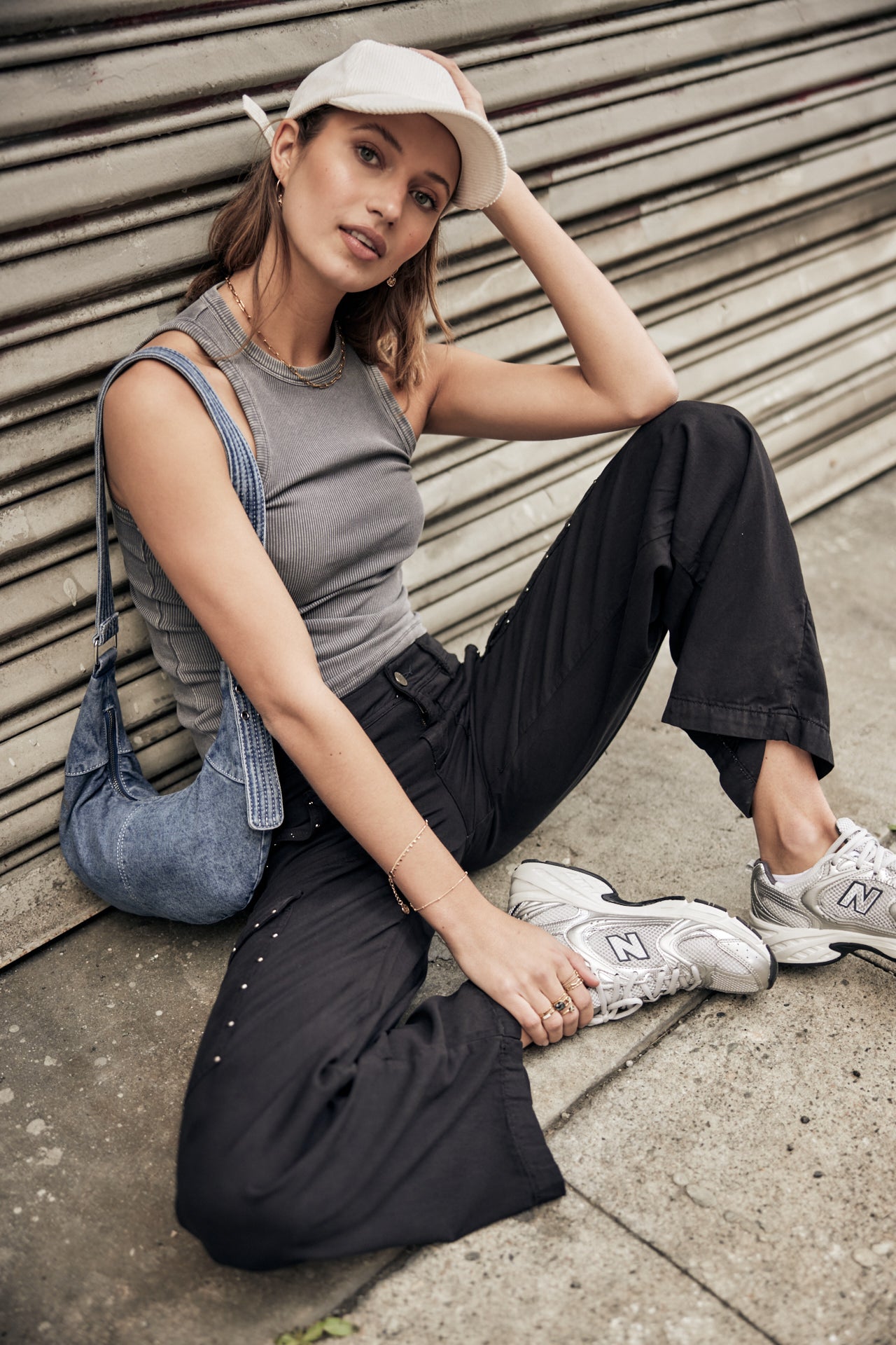 

Pantalón cargo ancho Mujer Moxie Jazz black | Freeman T. Porter