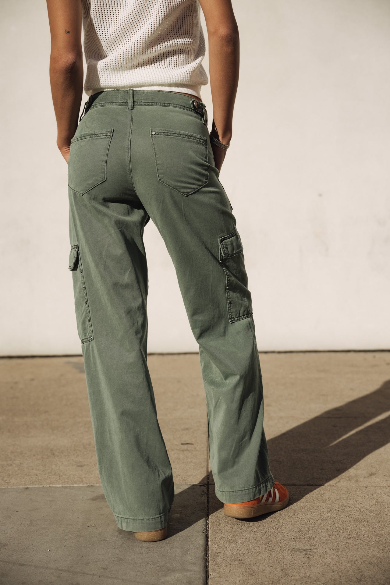 

Pantalon cargo large Femme Moxie Jazz laurel wreath | Freeman T. Porter
