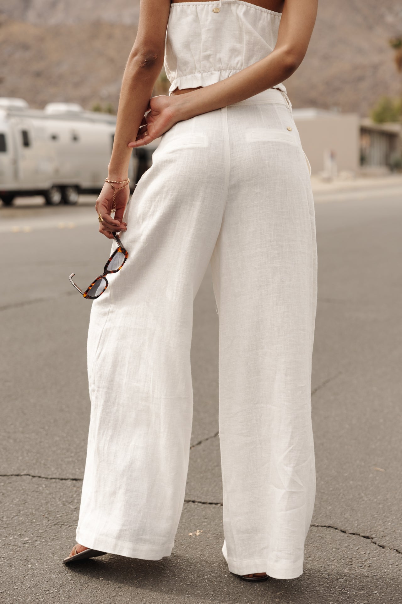 

Pantalon large Femme Paolina Natural egret | Freeman T. Porter