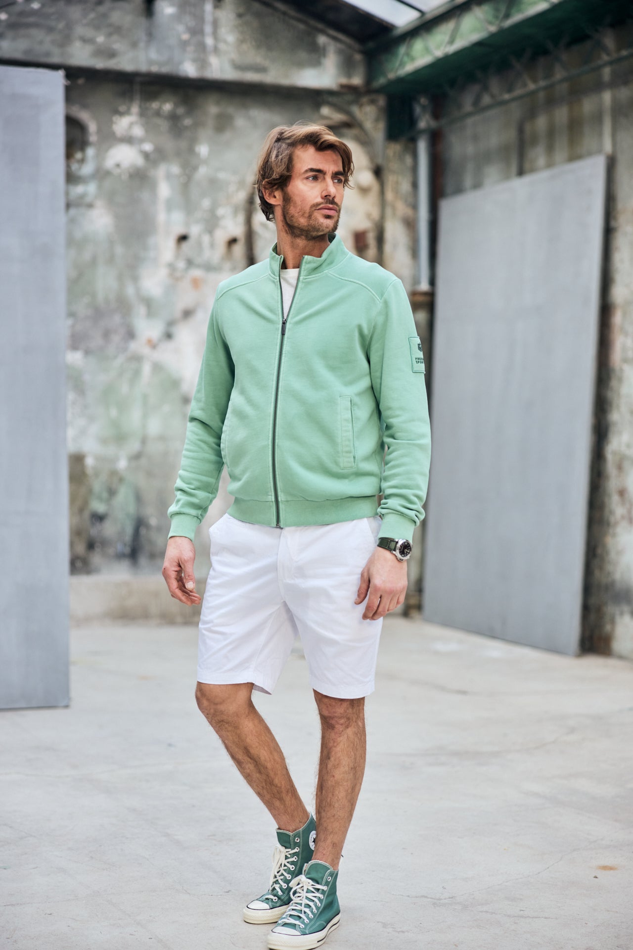 

Corto Hombres Gino Short Spike bright white | Freeman T. Porter