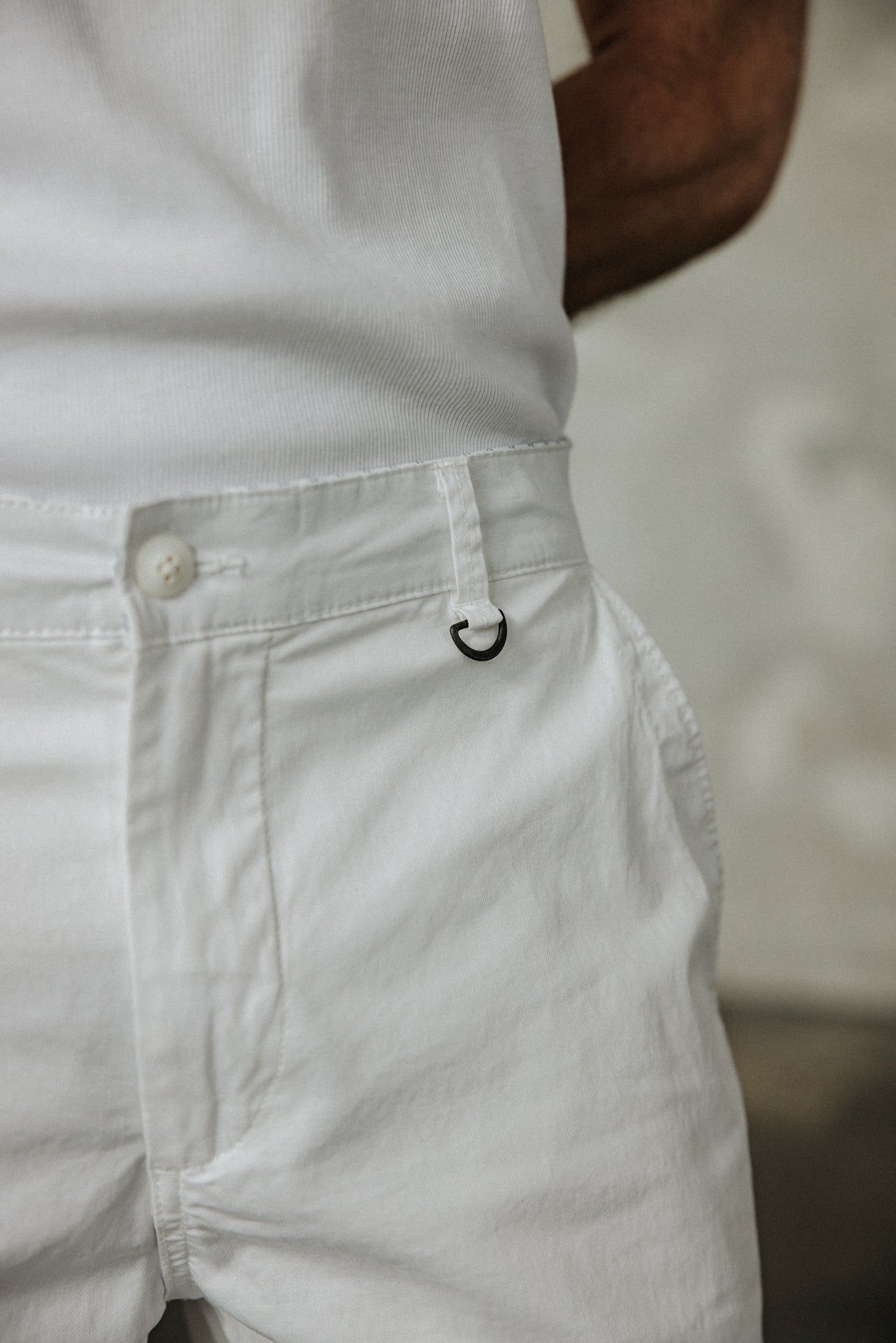 

Kurze Chino Herren Gino Short Spike bright white | Freeman T. Porter