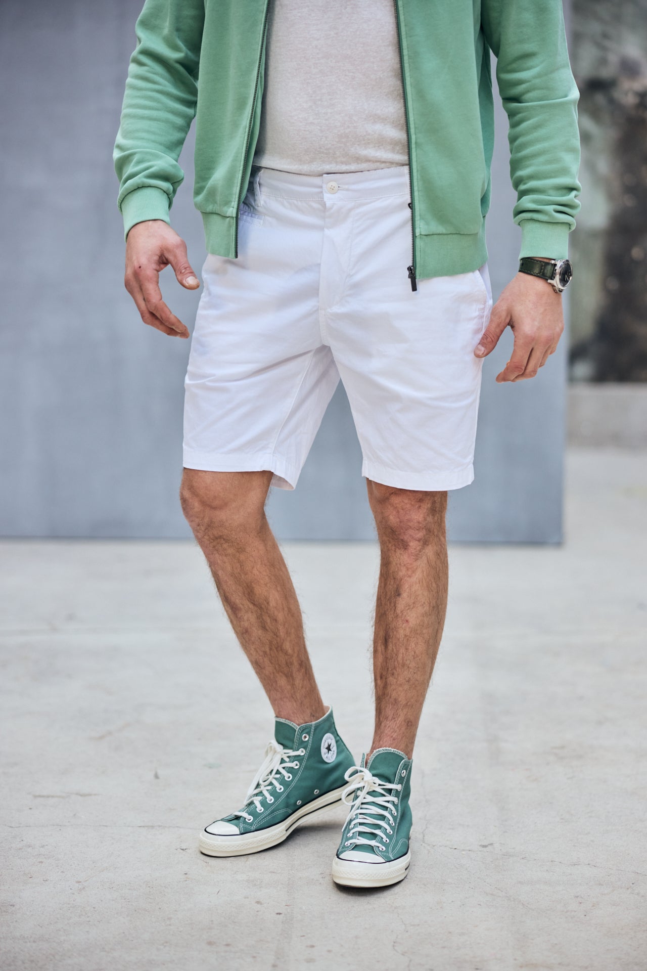 

Corto Hombres Gino Short Spike bright white | Freeman T. Porter