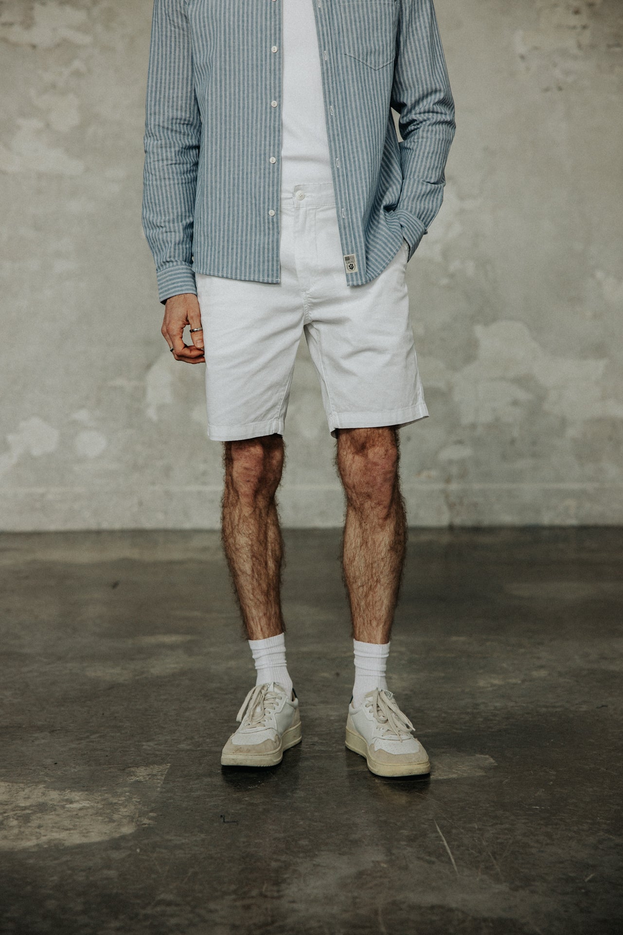 

Kurze Chino Herren Gino Short Spike bright white | Freeman T. Porter