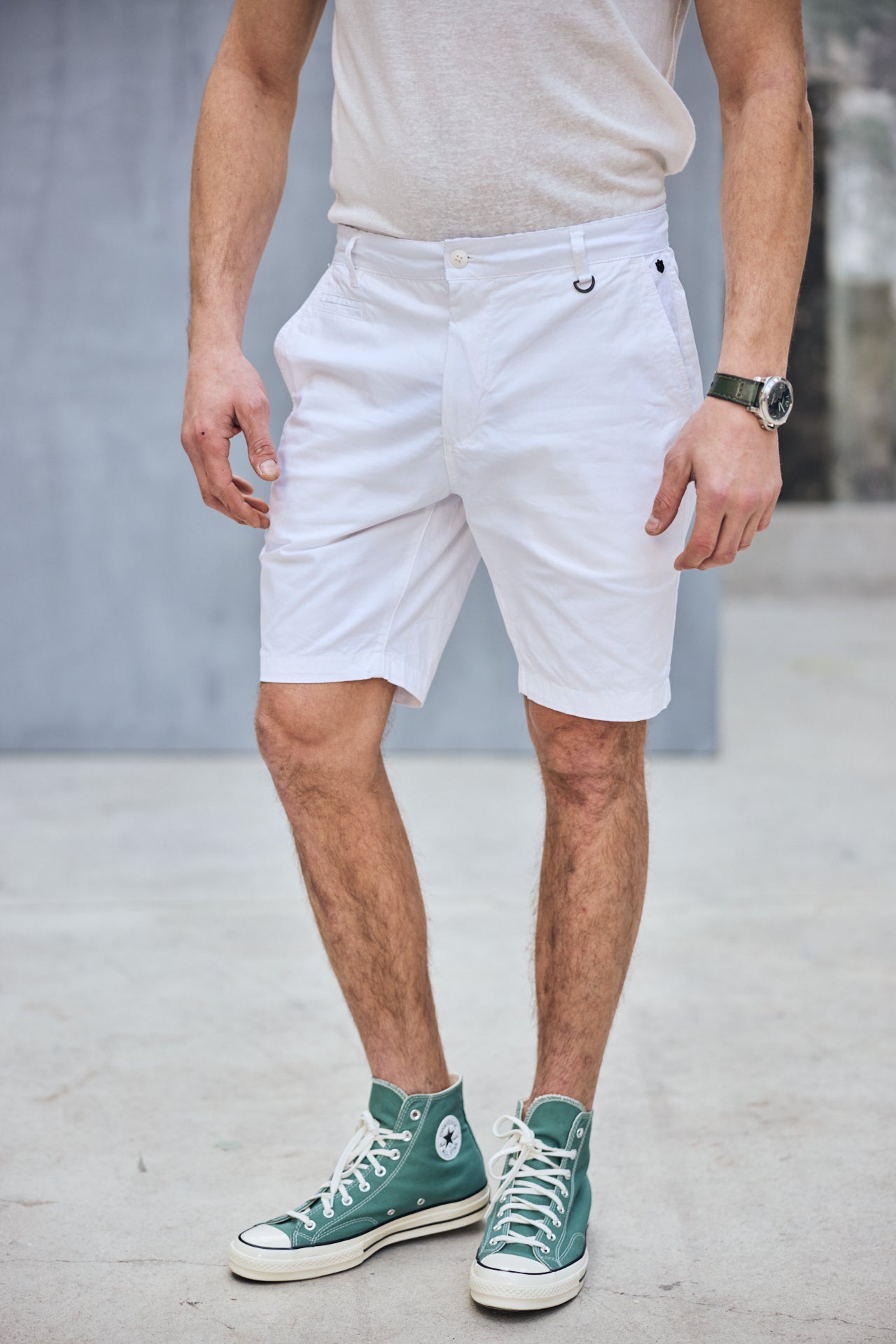 

Corto Hombres Gino Short Spike bright white | Freeman T. Porter