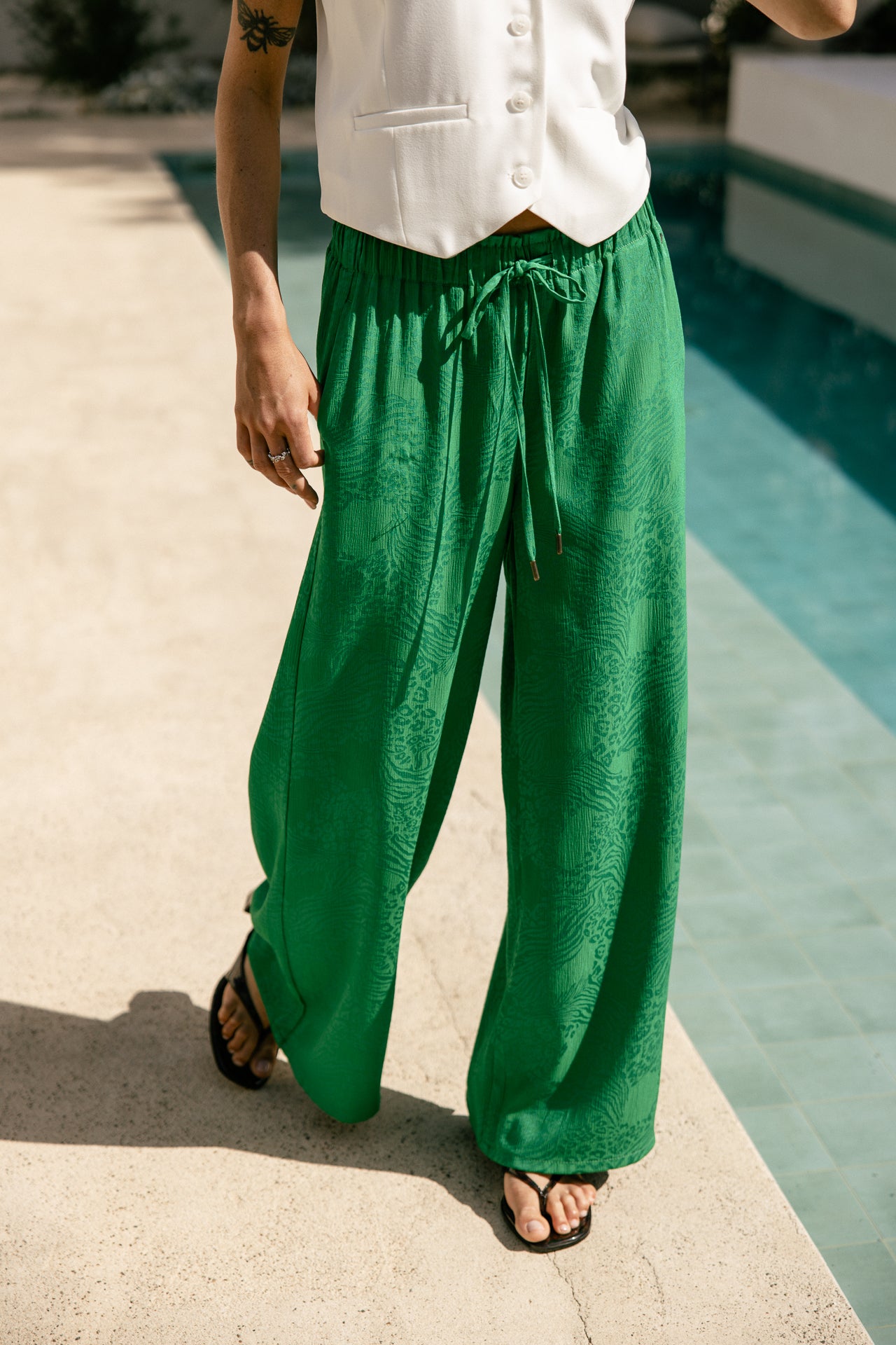   
            

Pantalon palazzo Femme Phandy Ibiza jolly green | Freeman T. Porter
          