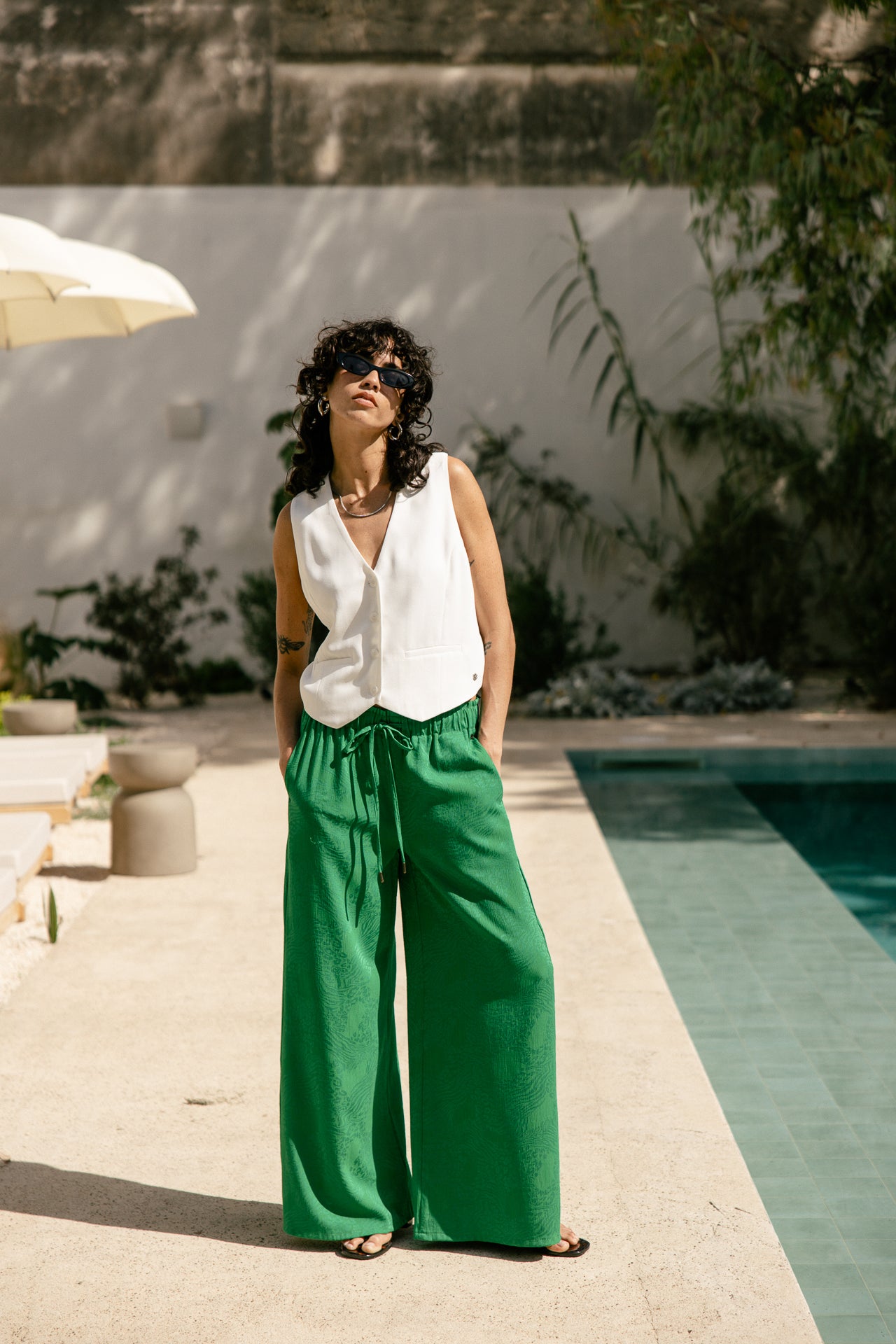 

Palazzo Hose Frau Phandy Ibiza jolly green | Freeman T. Porter