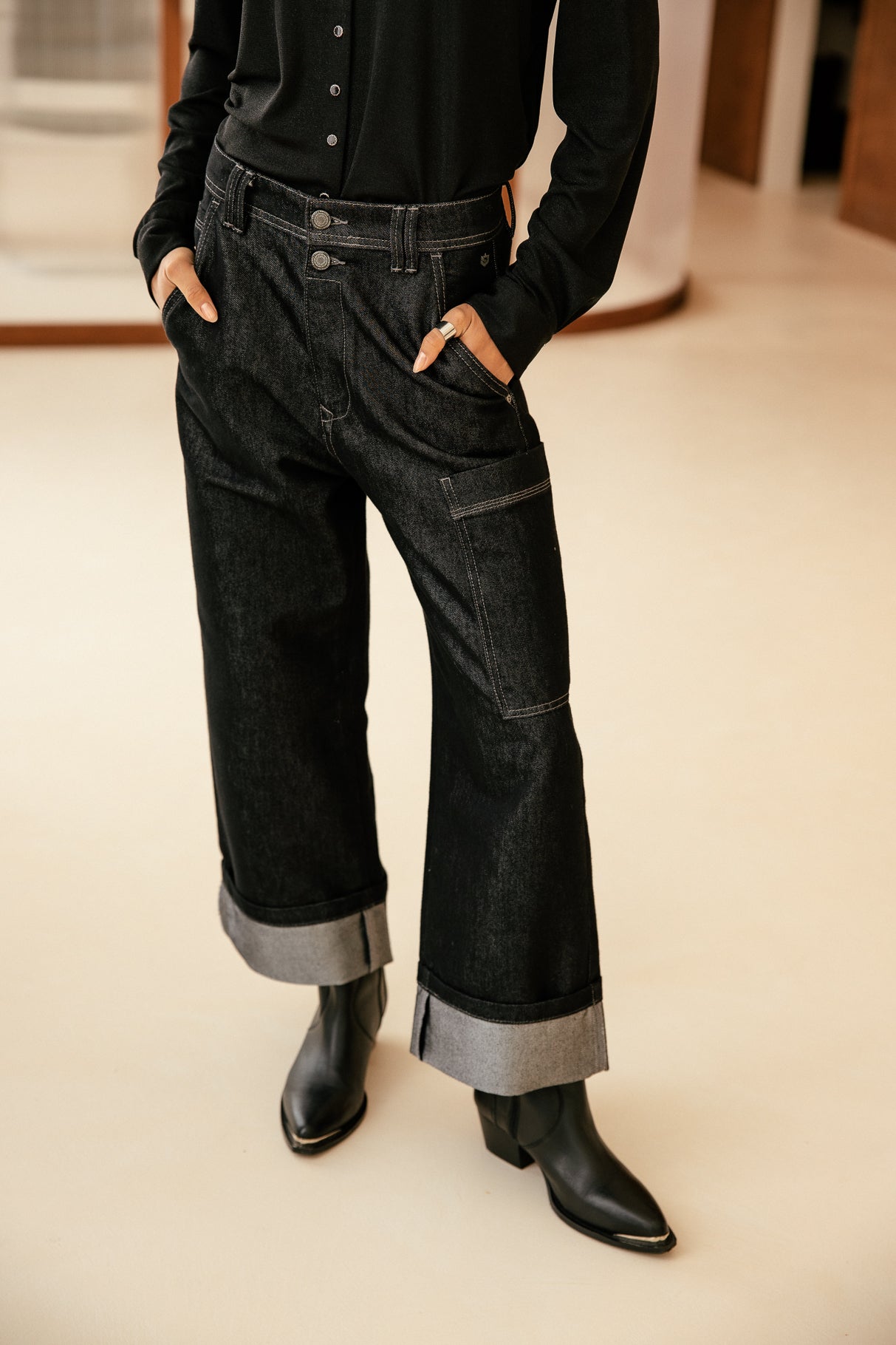 

Jeans Workwear Femme Charly Denim mercura | Freeman T. Porter