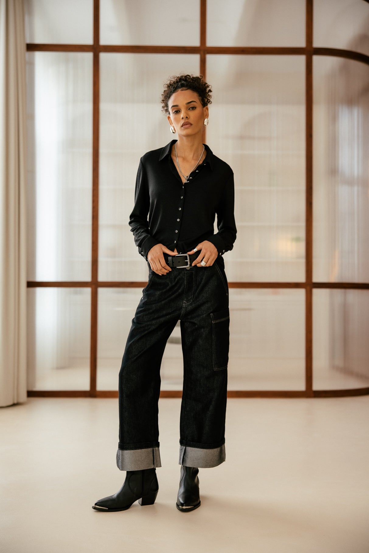 

Jeans Workwear Femme Charly Denim mercura | Freeman T. Porter