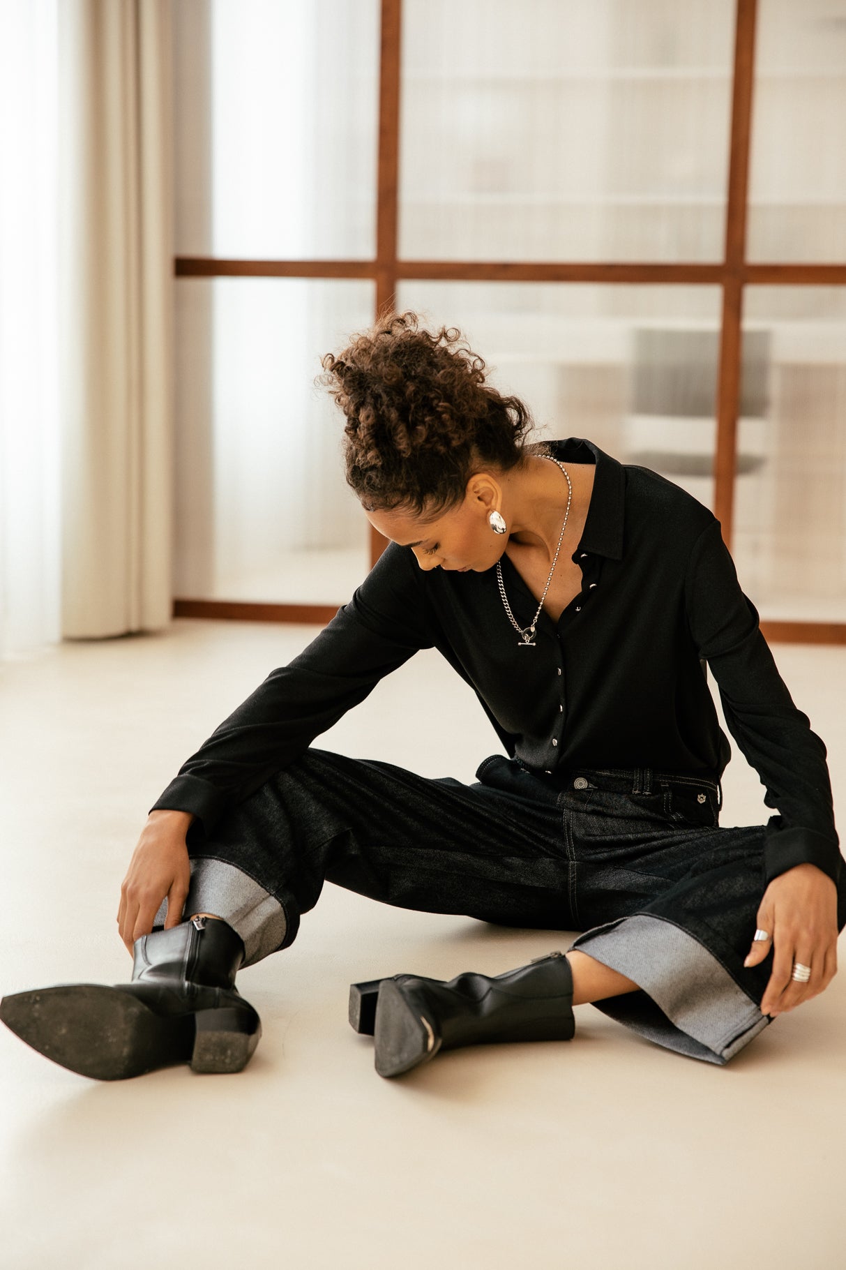 

Jeans Workwear Femme Charly Denim mercura | Freeman T. Porter