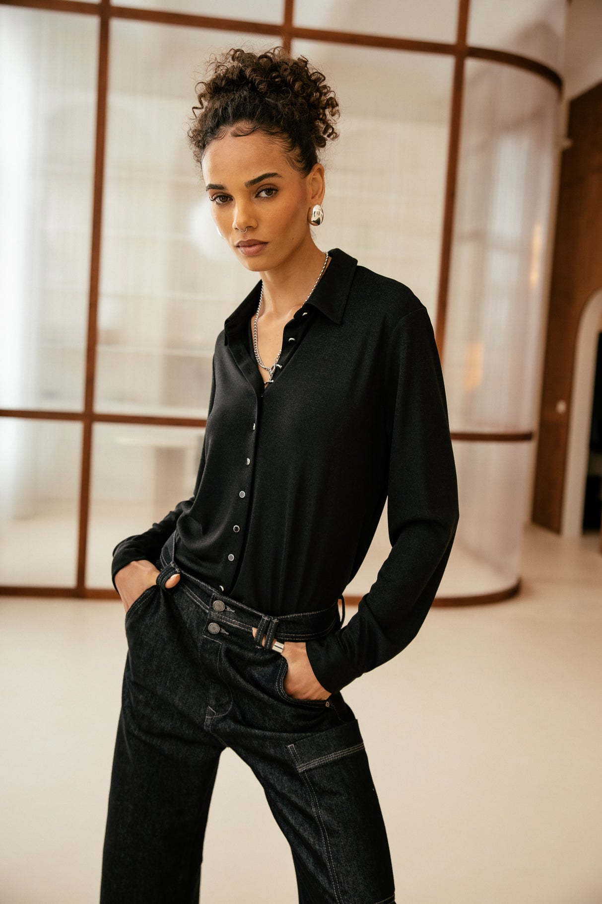 

Jeans Workwear Femme Charly Denim mercura | Freeman T. Porter