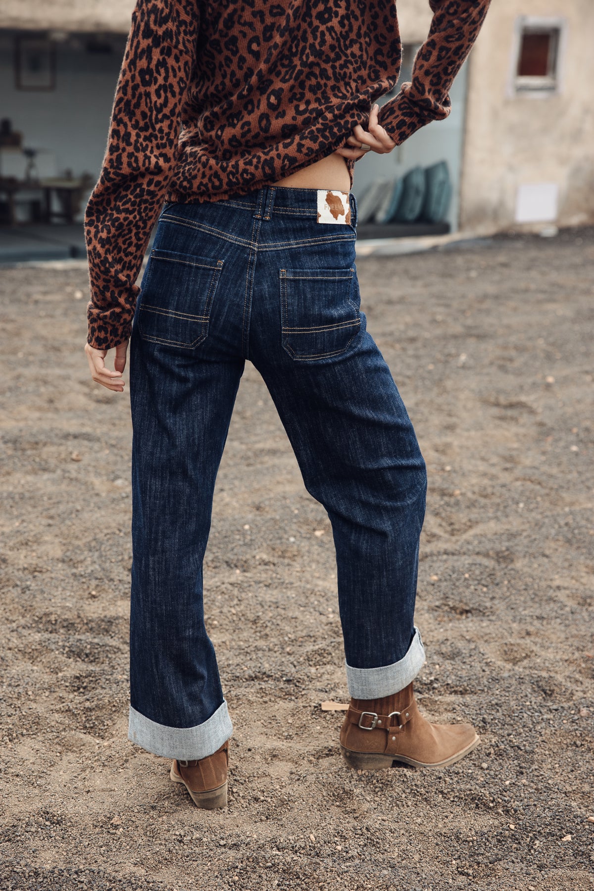 

Jeans largos 7/8 com bainha virada e cintura média Mulher Alice bloop | Freeman T. Porter