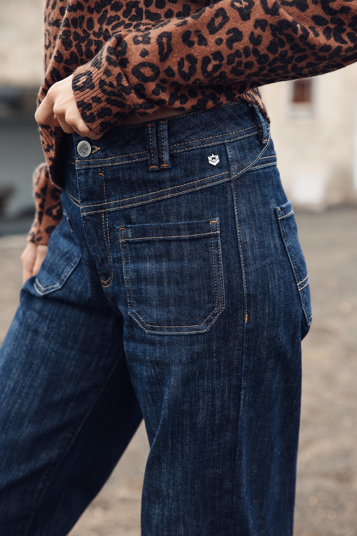

Jeans largos 7/8 com bainha virada e cintura média Mulher Alice bloop | Freeman T. Porter