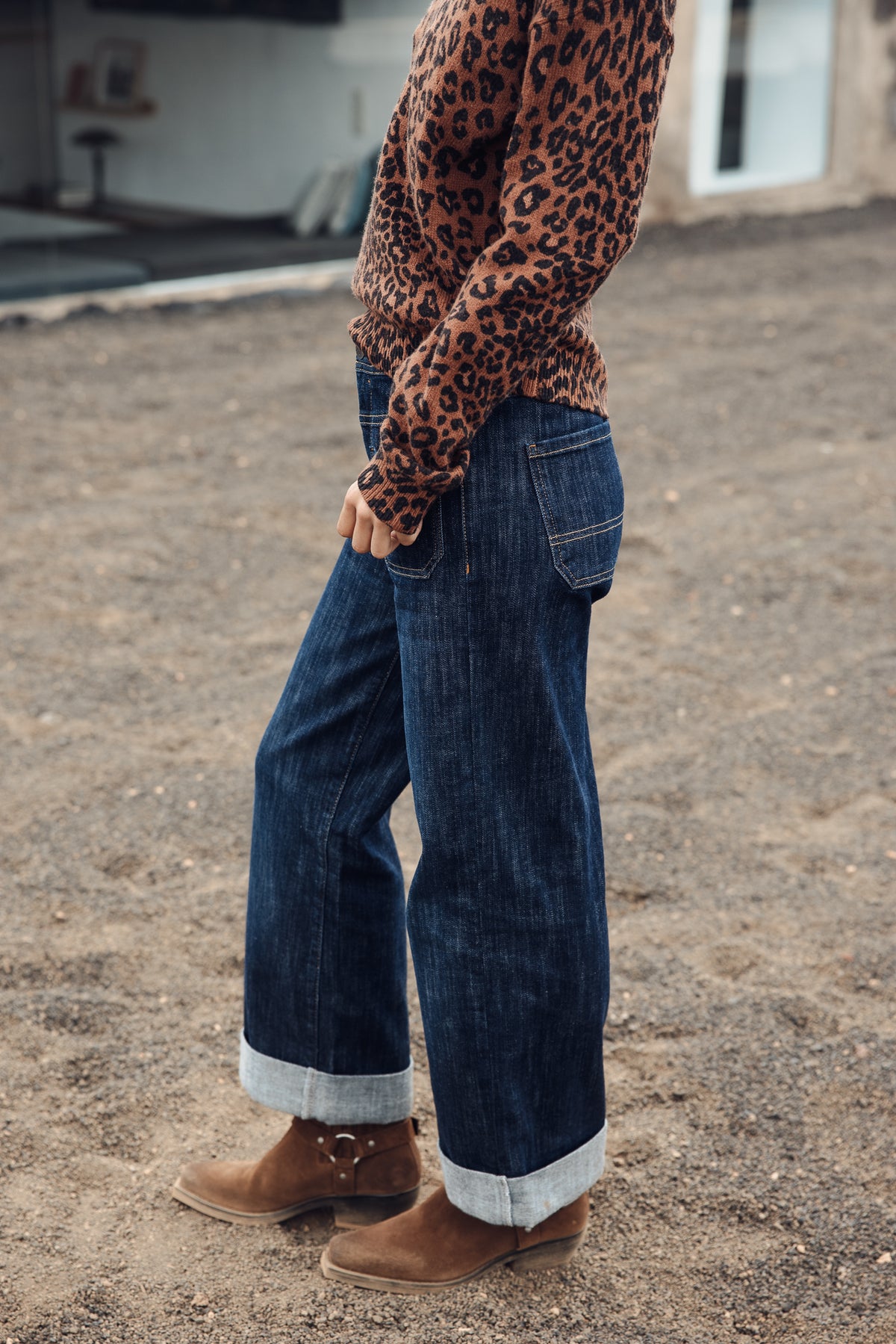 

Jeans largos 7/8 com bainha virada e cintura média Mulher Alice bloop | Freeman T. Porter