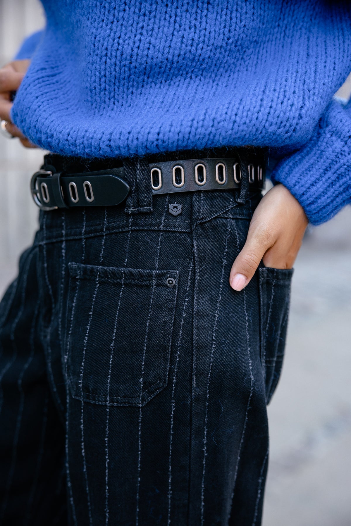 

Wide Leg Jeans Damen Alice meteor pique | Freeman T. Porter