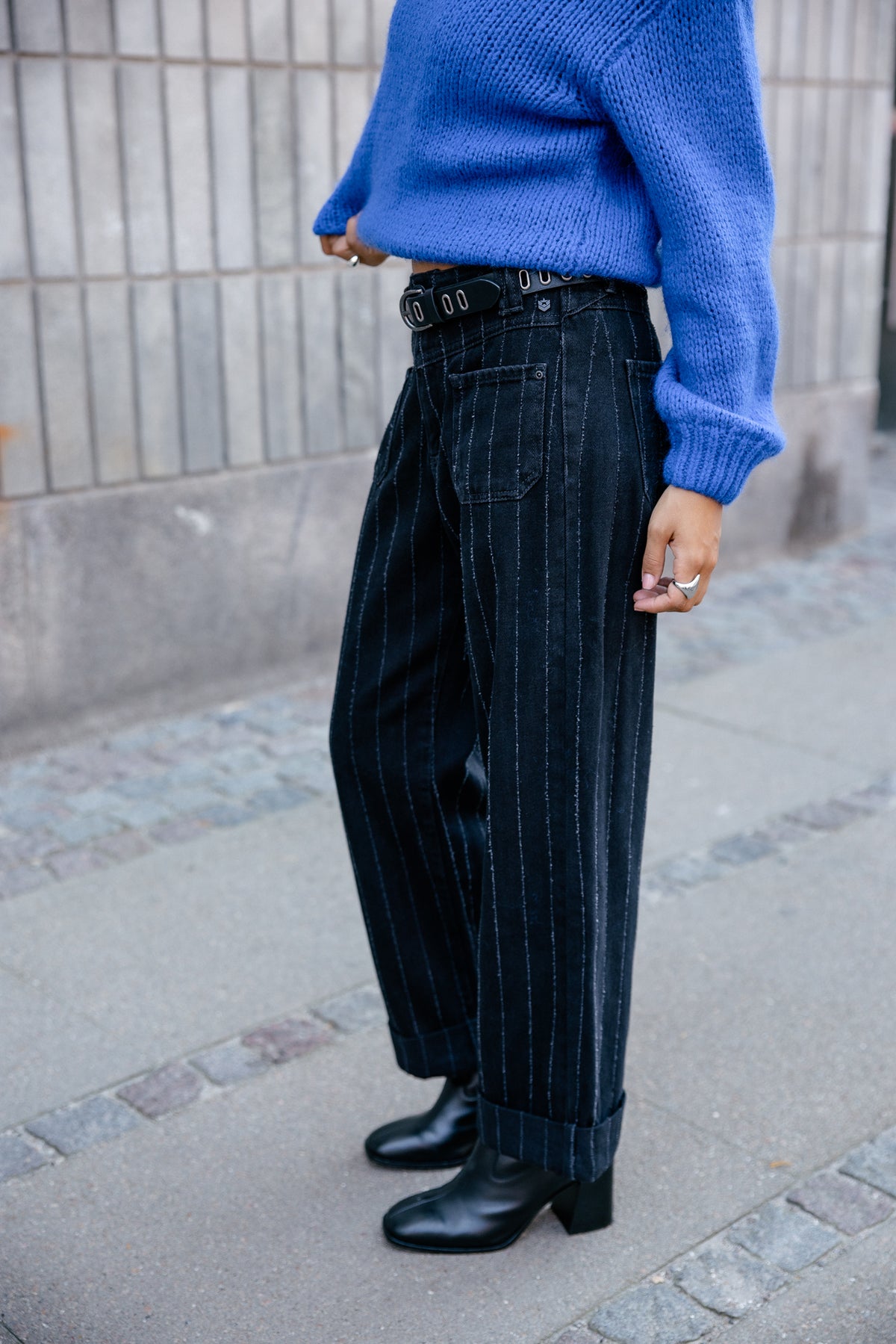 

Wide Leg Jeans Damen Alice meteor pique | Freeman T. Porter