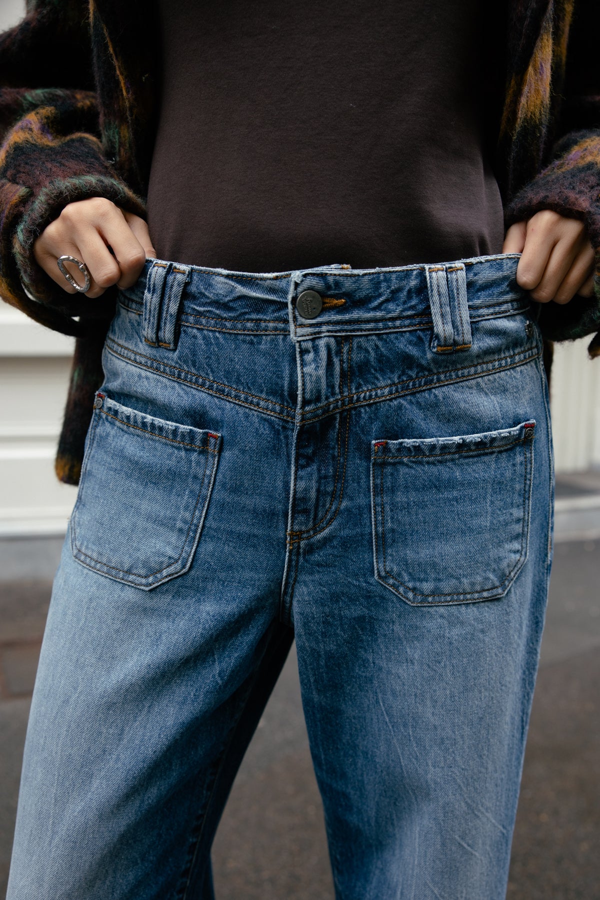 
              

Wide 7/8 jeans with turn-up and mid-rise Women Alice skill | Freeman T. Porter
            