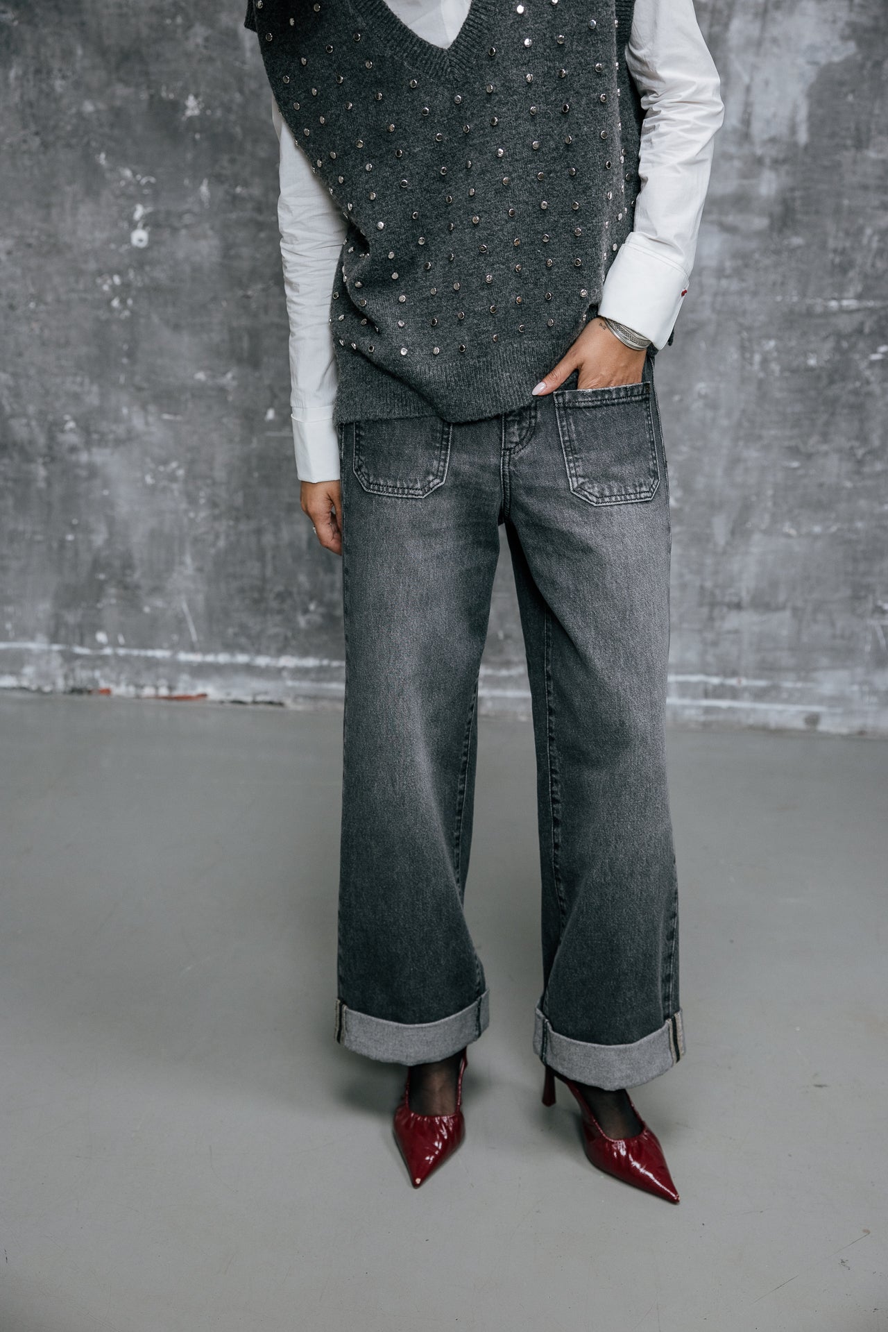 

Jeans cropped large Femme Alice seila | Freeman T. Porter
