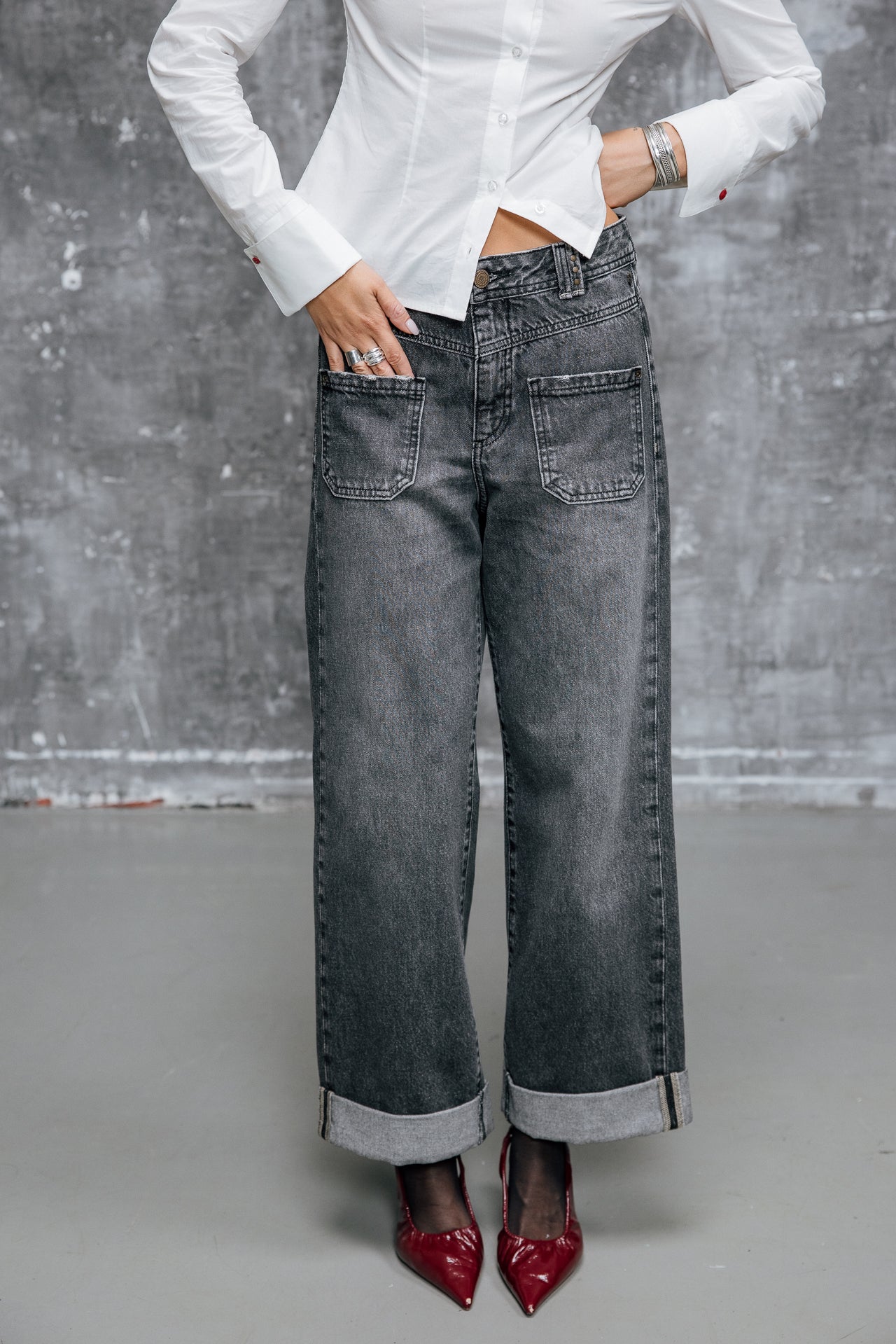 

Jeans cropped large Femme Alice seila | Freeman T. Porter