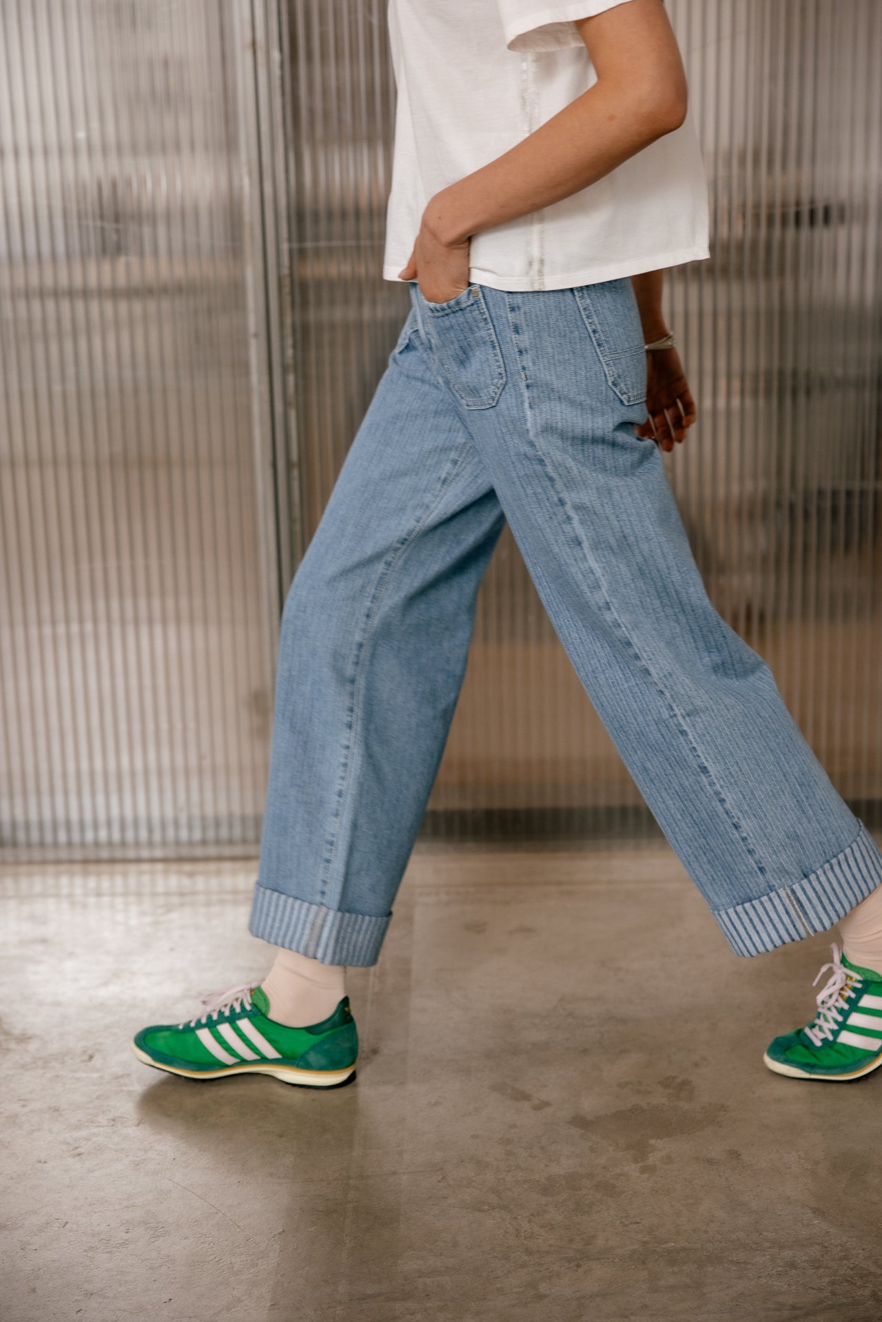 

Jeans cropped large Femme Alice Denim burgee | Freeman T. Porter