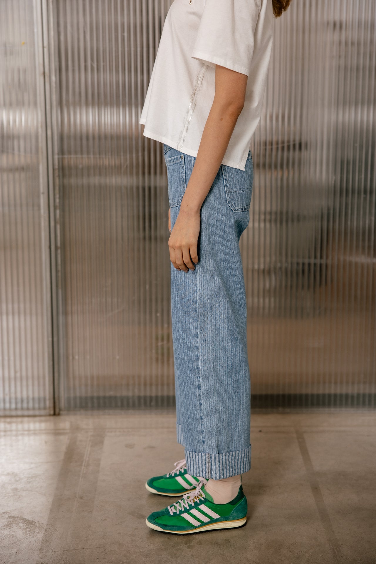 

Jeans cropped large Femme Alice Denim burgee | Freeman T. Porter