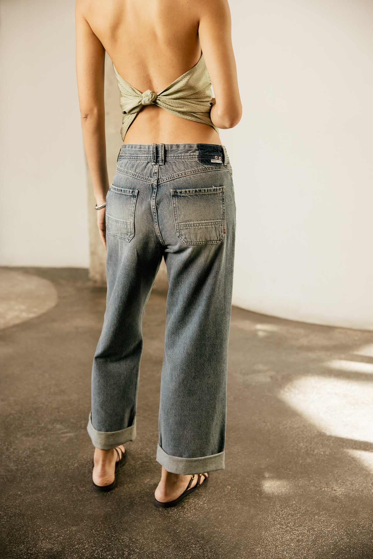 

Denim large cropped poches avant Femme Alice sparkly dirty | Freeman T. Porter