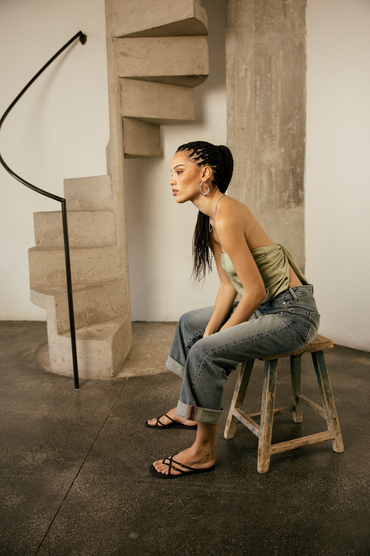 

Denim large cropped poches avant Femme Alice sparkly dirty | Freeman T. Porter