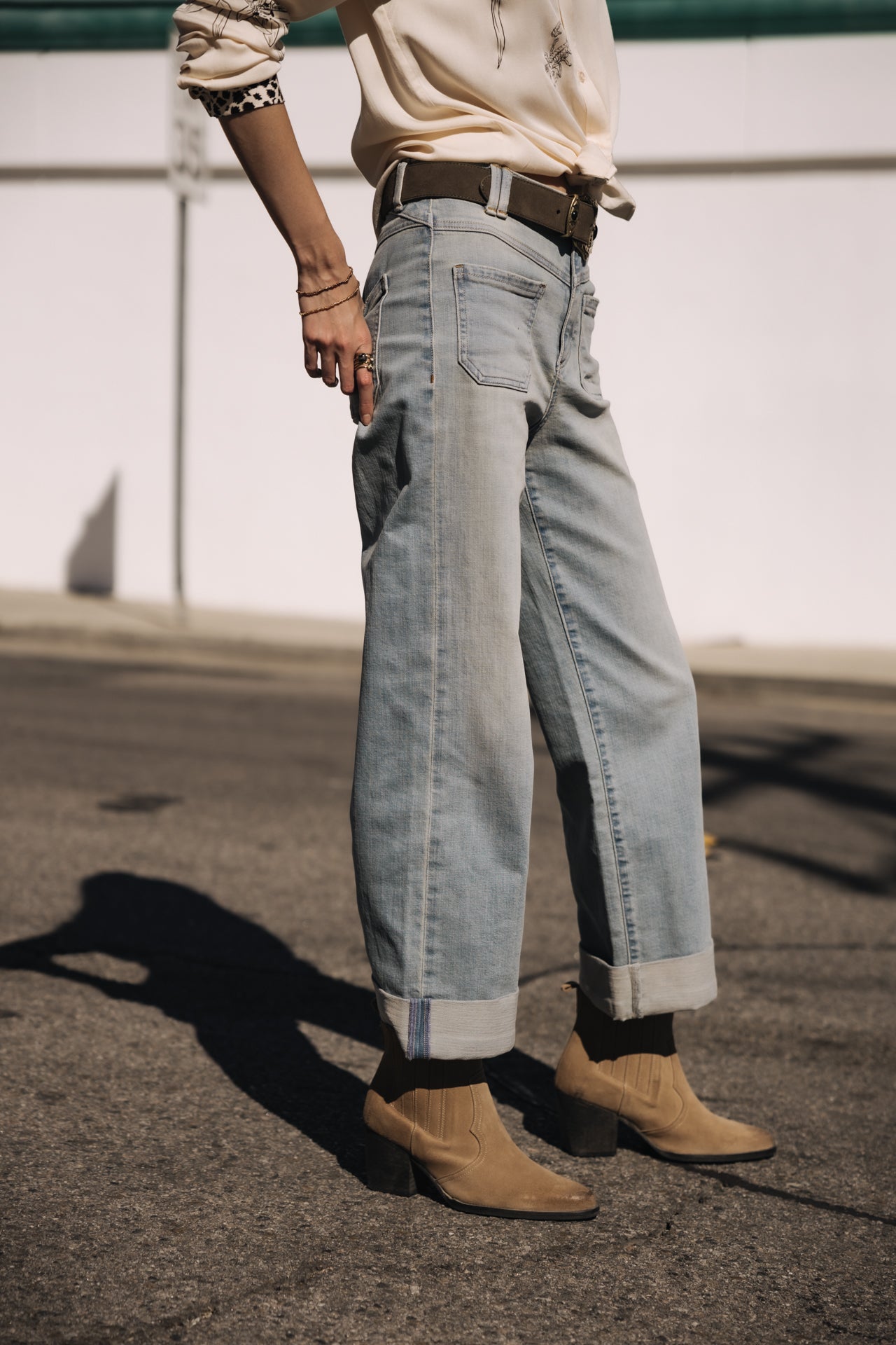 

Weit geschnittene Cropped-Jeans Frau Alice solar | Freeman T. Porter