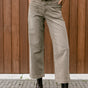 

Pantalon cropped large à revers Femme Alice Needlecord kelp | Freeman T. Porter