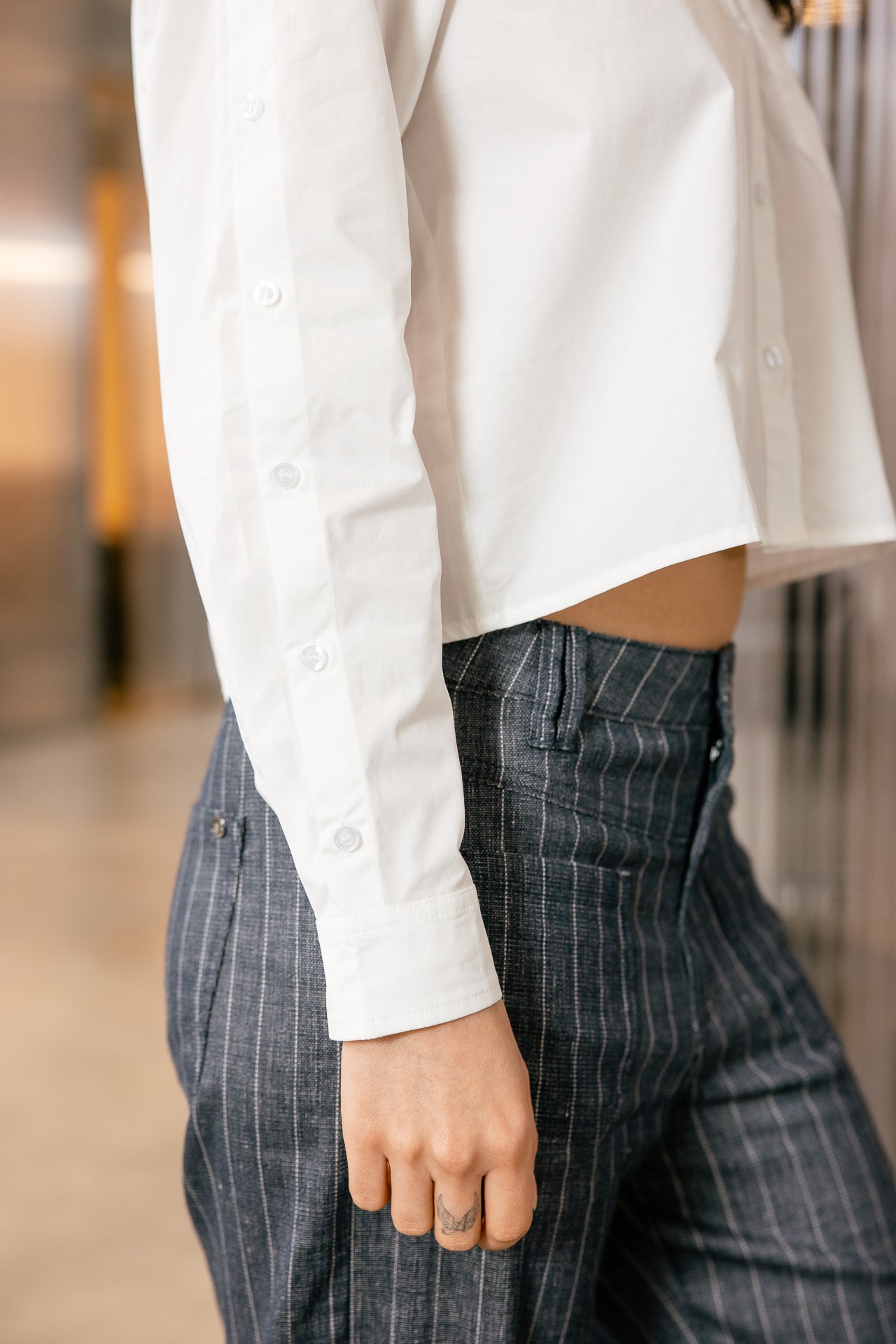 
              

Pantalon cropped large Femme Alice Giant indigo | Freeman T. Porter
            