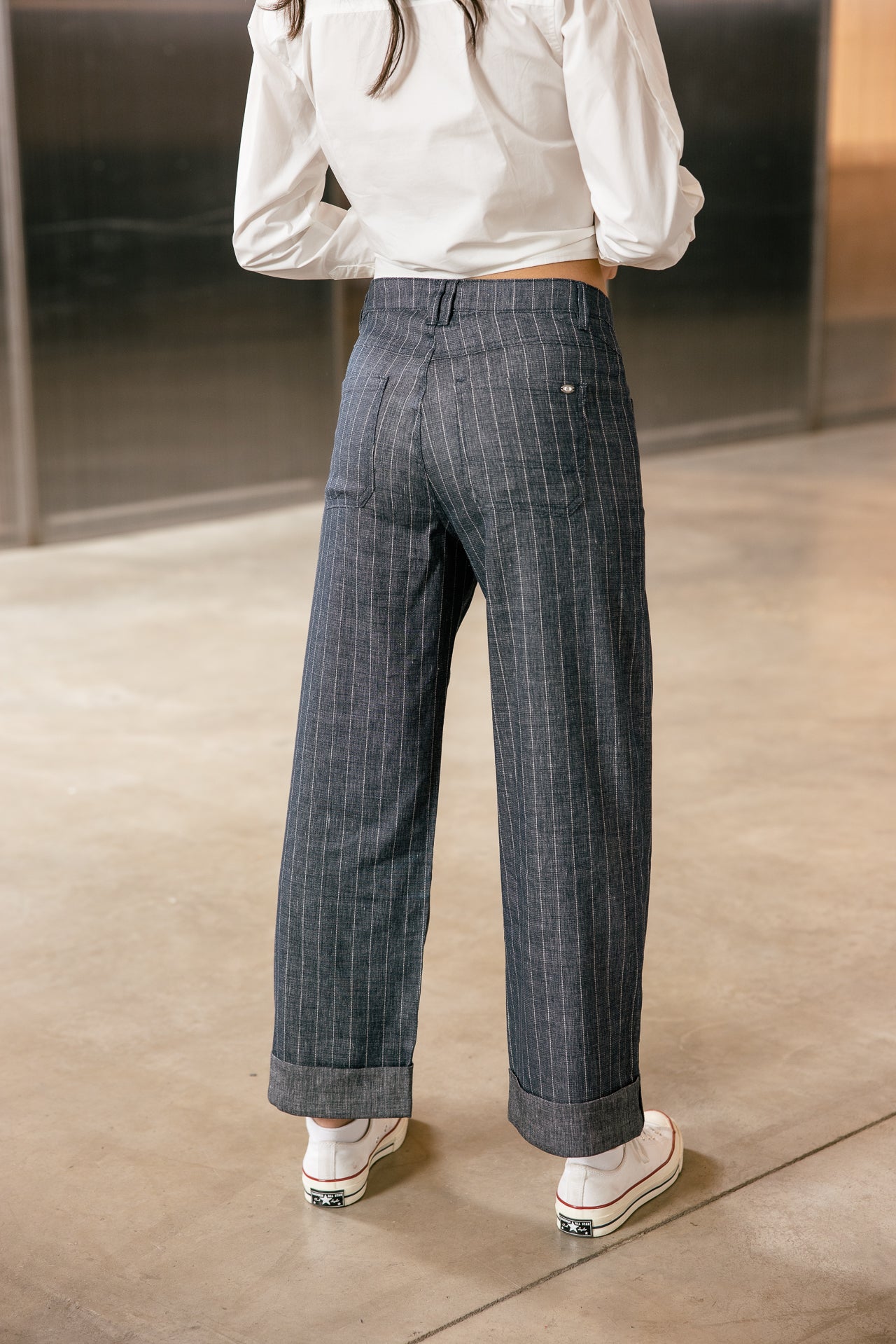 

Pantalon cropped large Femme Alice Giant indigo | Freeman T. Porter