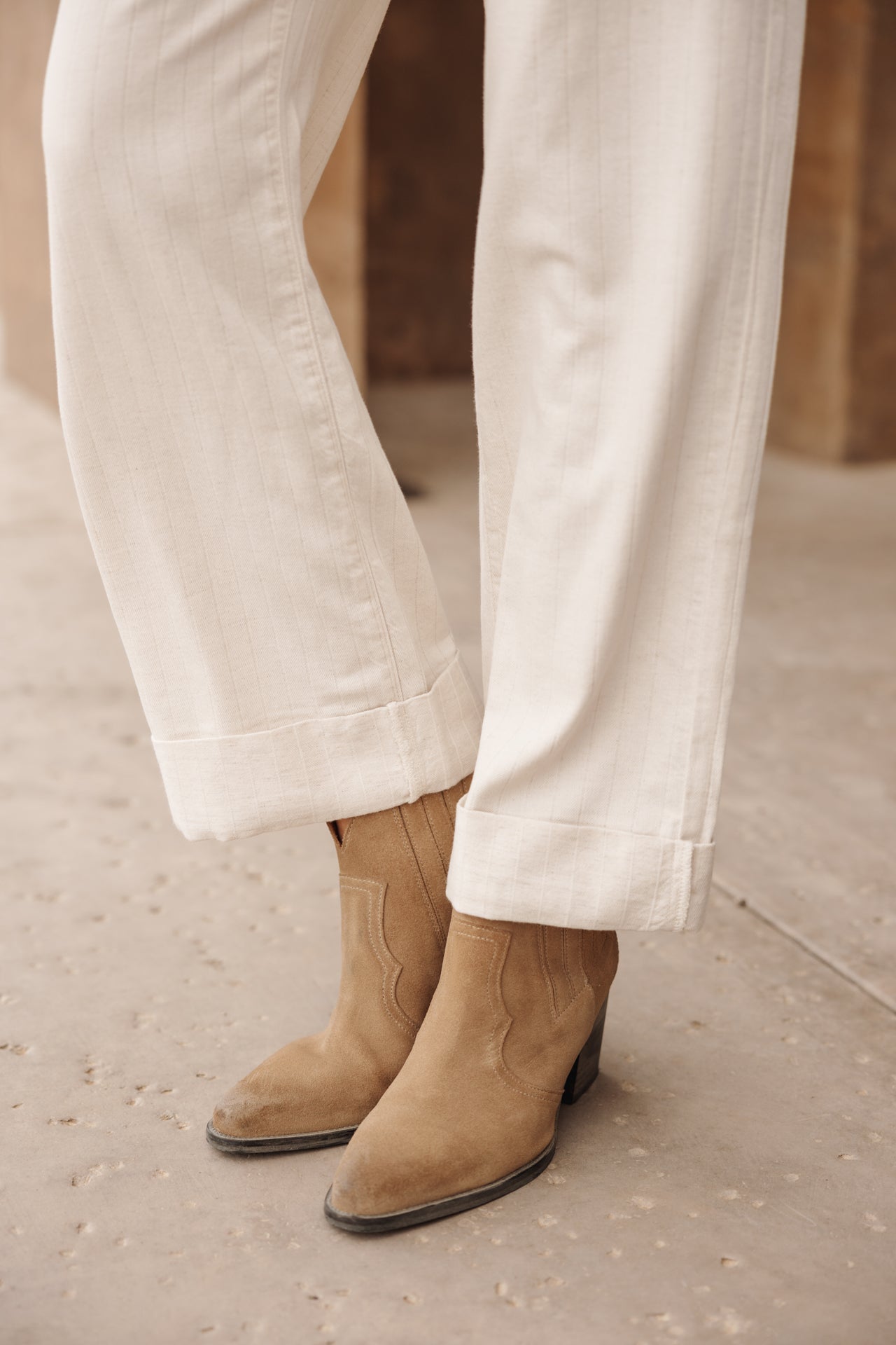

Weite Cropped-Hose mit Aufschlag Frau Alice Palmae egret | Freeman T. Porter