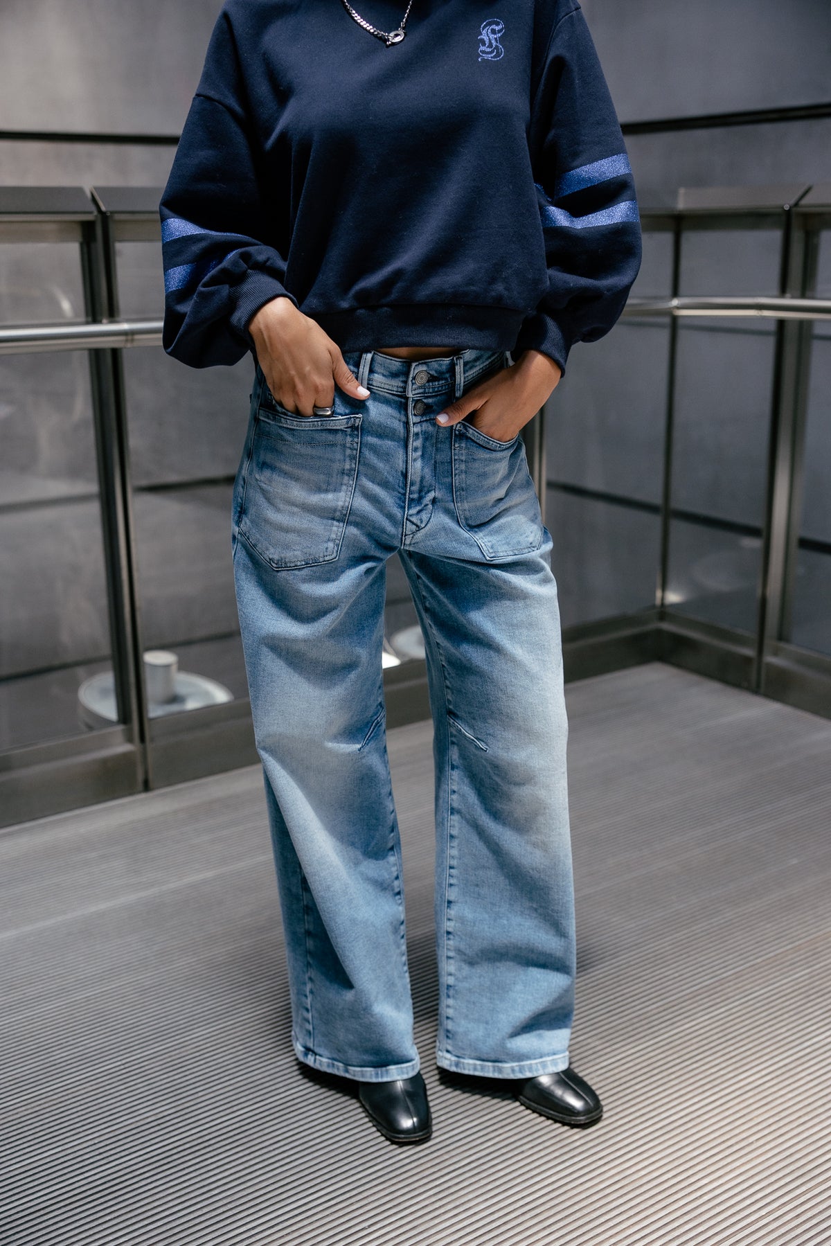 

Wide-Leg Jeans Damen Gaby midolo | Freeman T. Porter