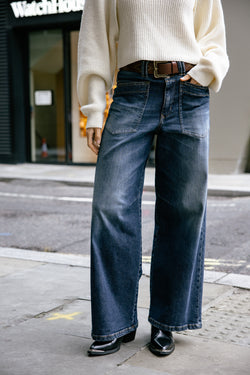 

Wide Leg Jeans Damen Gaby salute | Freeman T. Porter