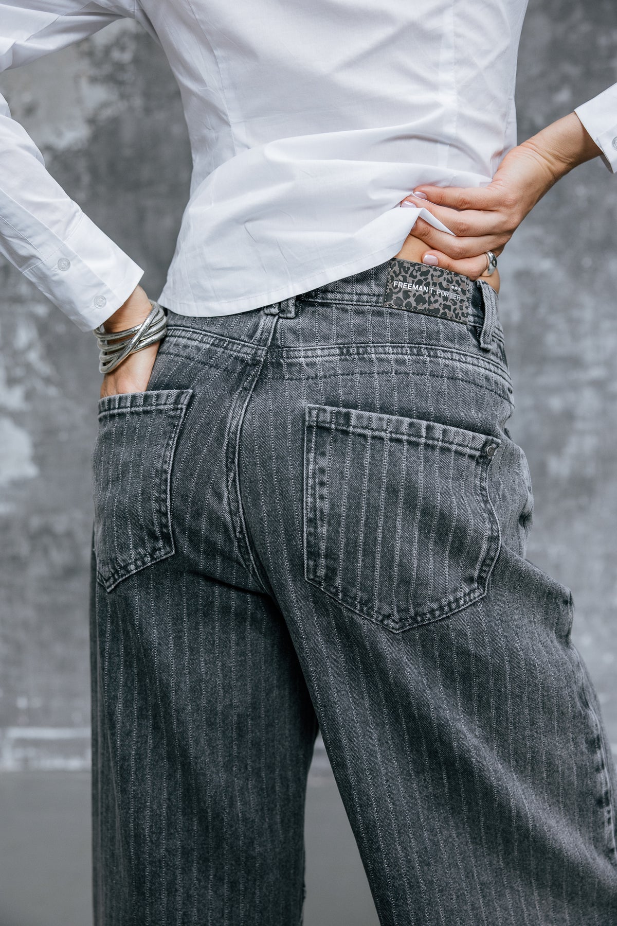 

Wide Straight Jeans Damen Gaby mimetismo | Freeman T. Porter