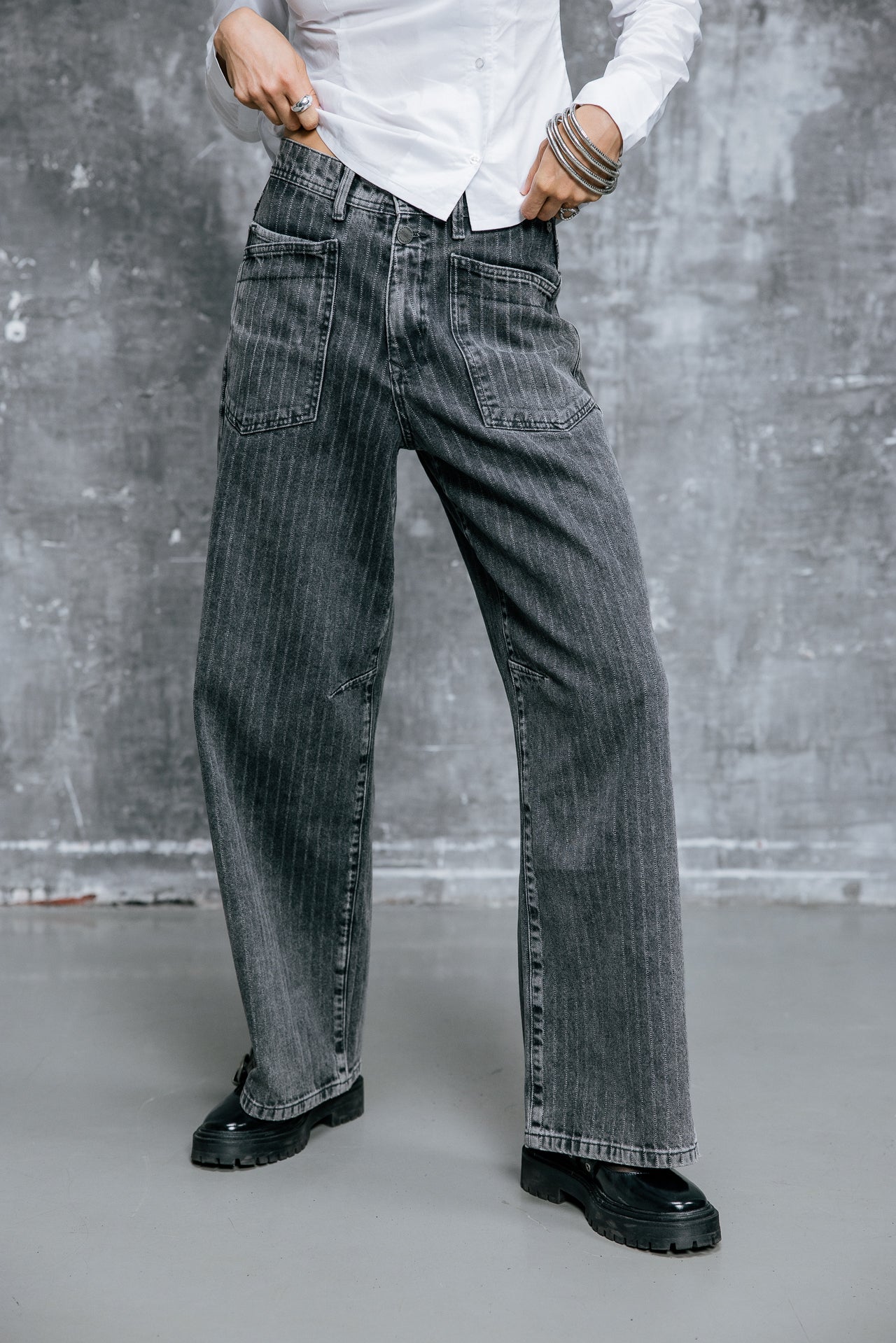 

Wide Straight Jeans Damen Gaby mimetismo | Freeman T. Porter