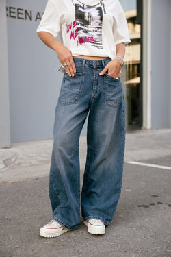 

Jeans droit large Femme Gaby molove med | Freeman T. Porter