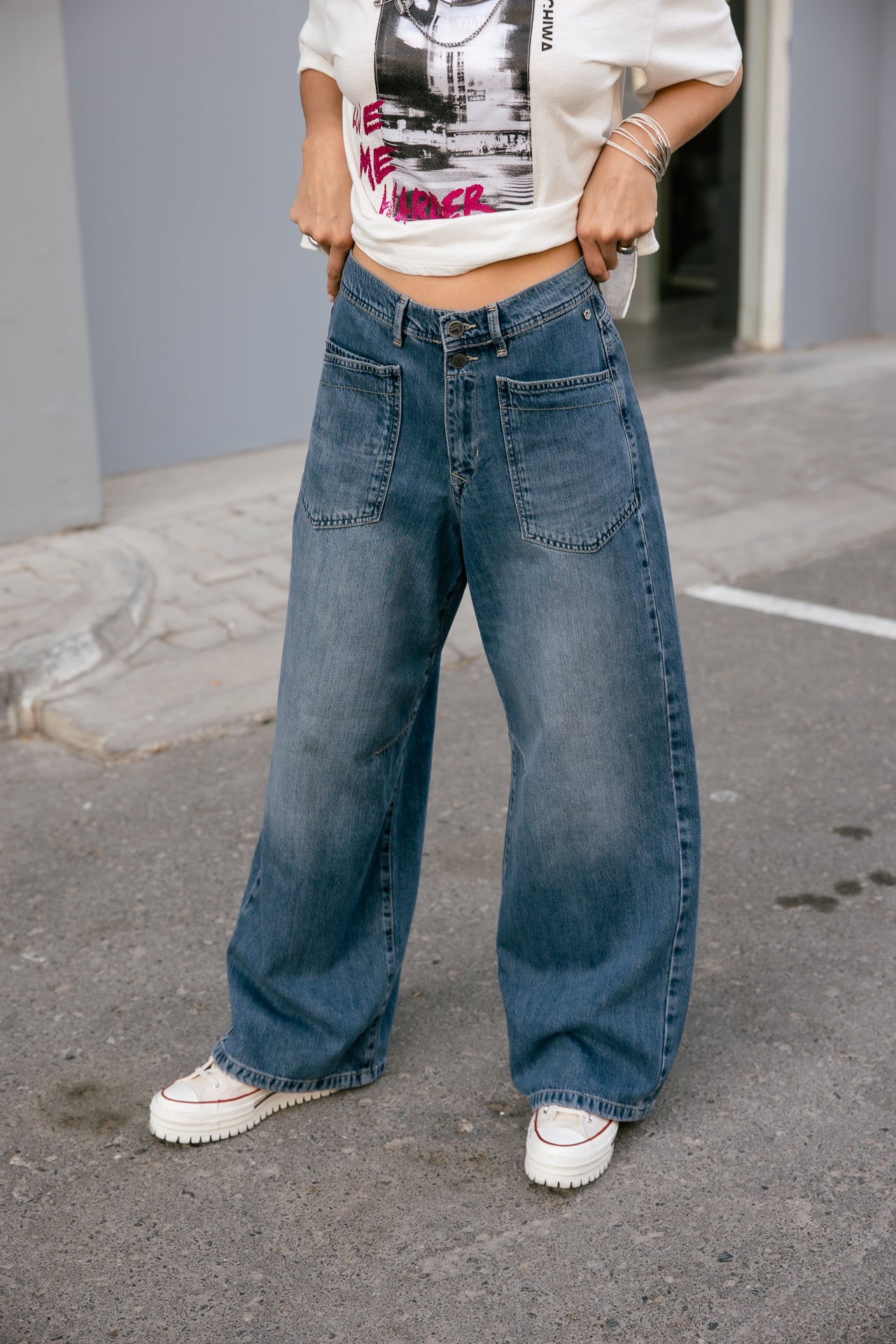 

Jeans droit large Femme Gaby Denim molove med | Freeman T. Porter