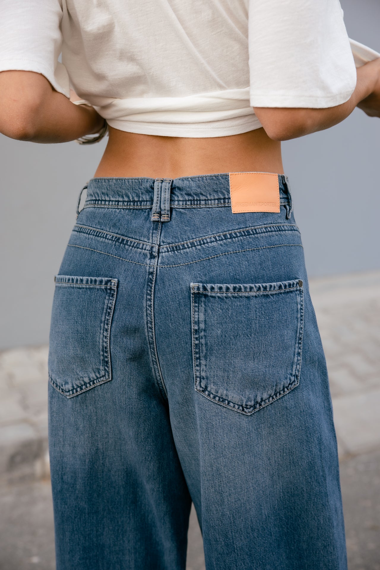 

Jeans droit large Femme Gaby Denim molove med | Freeman T. Porter